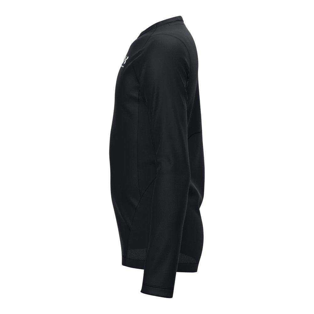 Under Armour ColdGear Armour Big Boys' Black/White Long-Sleeve Tee