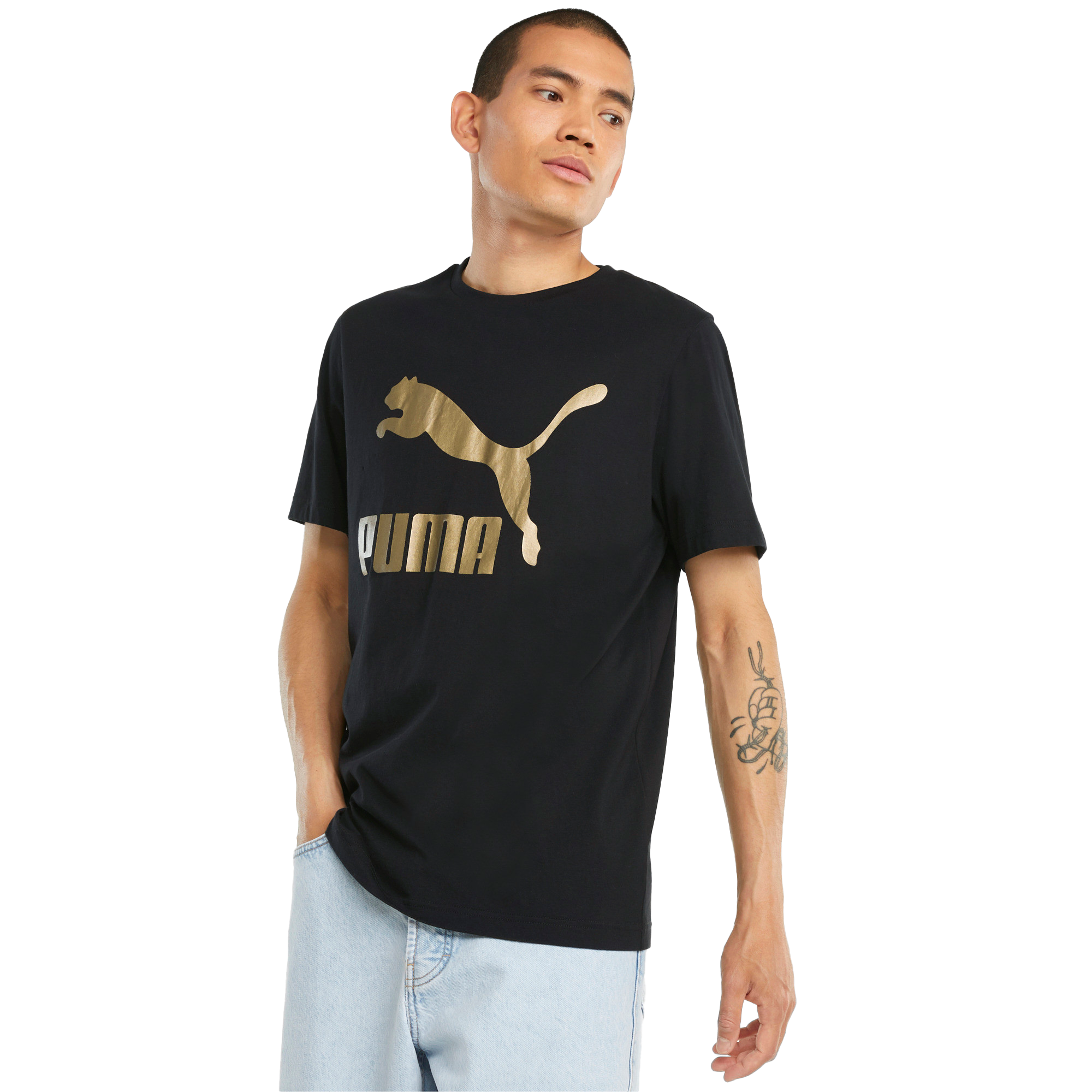 PUMA T-Shirt With Small Logo in Black for Men