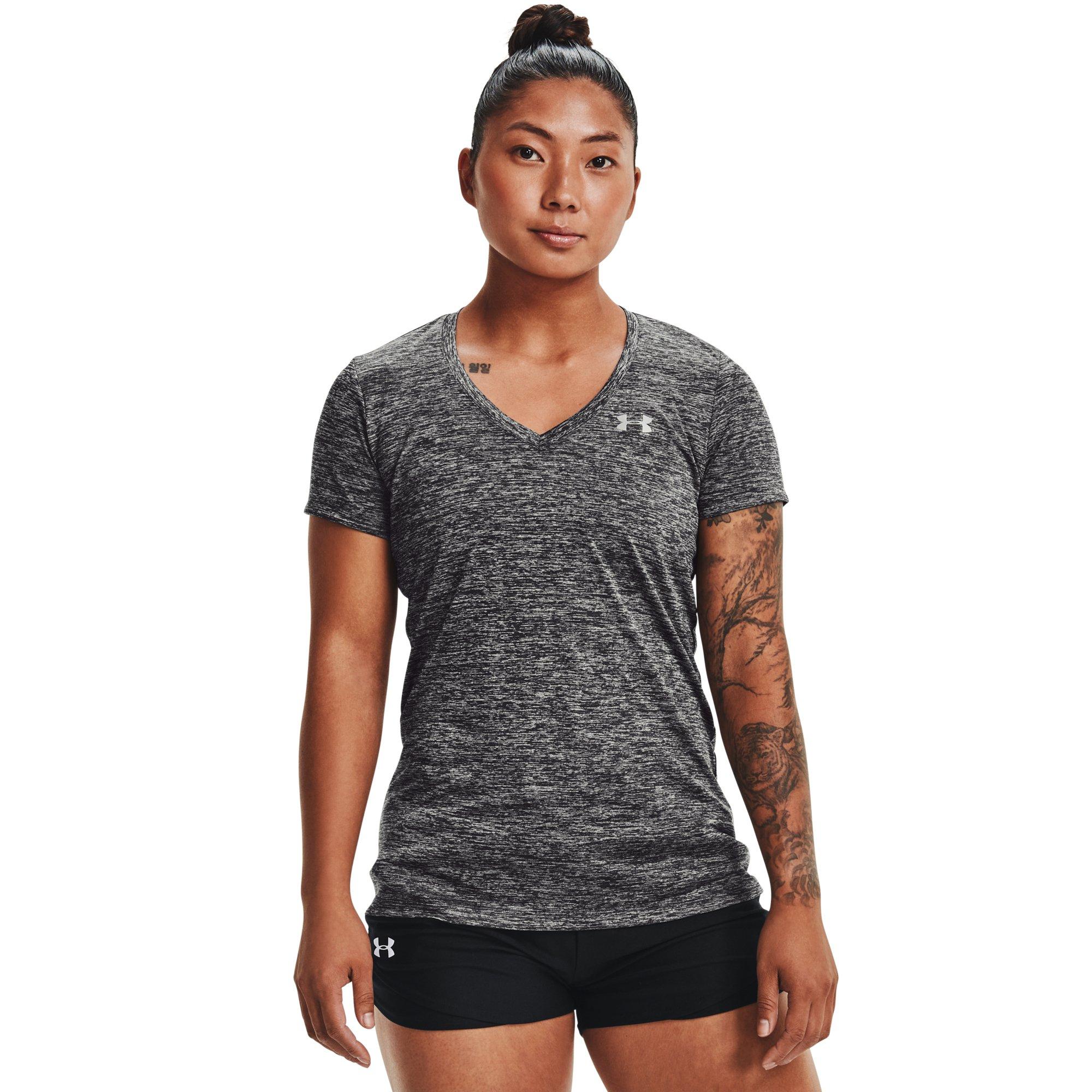 Under Armour Women's Twisted Tech V-Neck Shirt Gray Size X-Small – Tuesday  Morning
