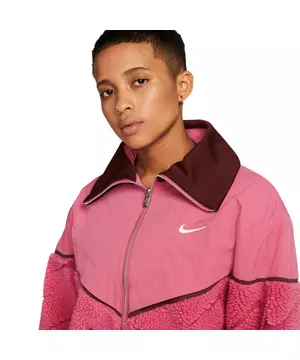 per ongeluk tieners gehandicapt Nike Women's Sportswear Icon Clash "Maroon" Sherpa Jacket