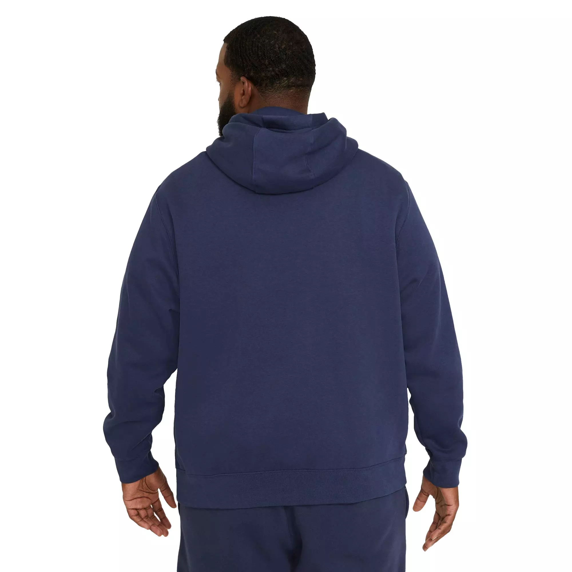 Nike Men's Big & Tall Sportswear Club Fleece "Blue" Pullover Hoodie - BLUE