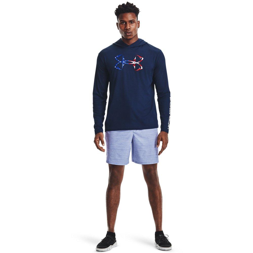 Under Armour Men's Shorebreak 2 in 1 Amphib Board Shorts - GREY/NAVY Thumbnail View 5