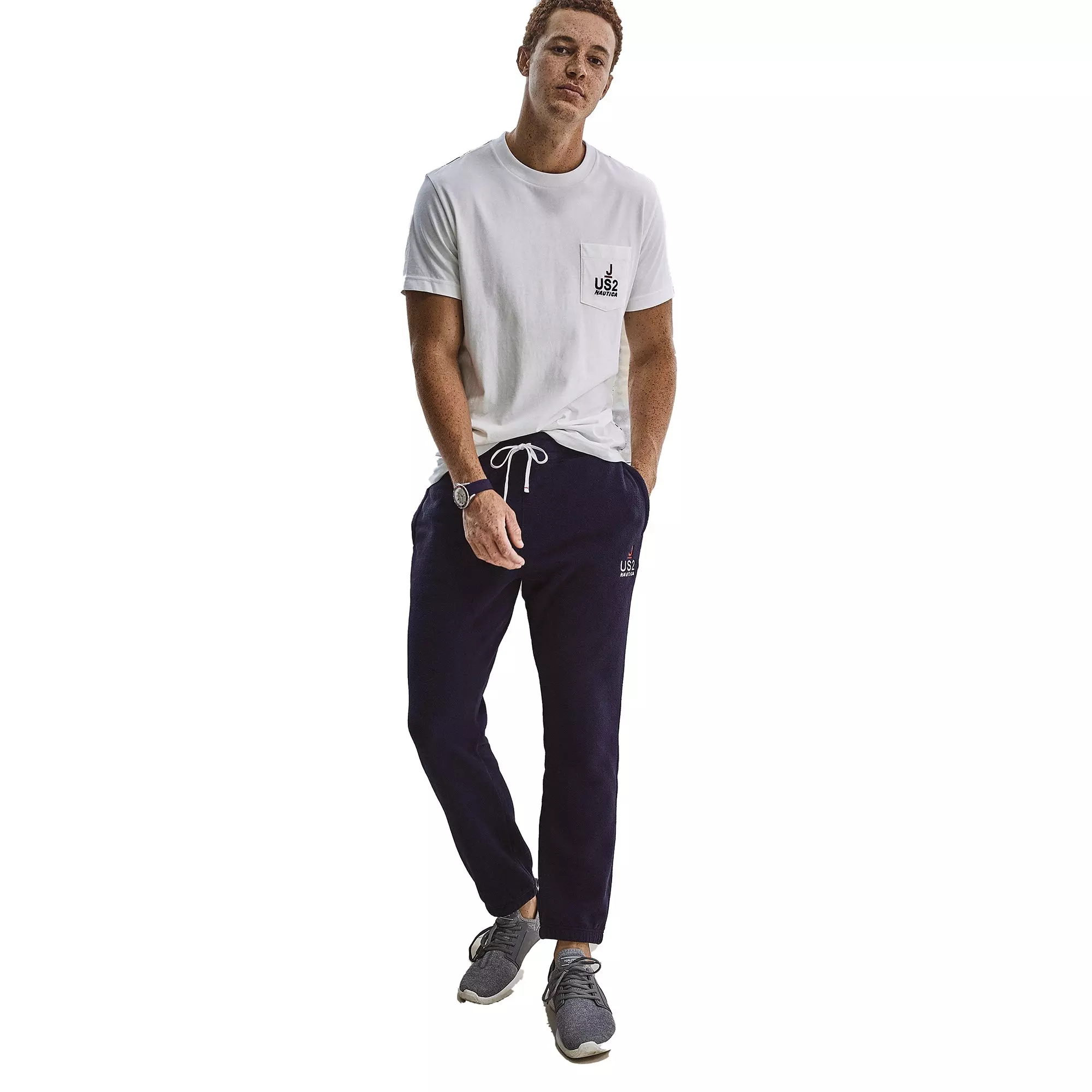 Nautica Men's UN Navy Fleece Pants - NAVY