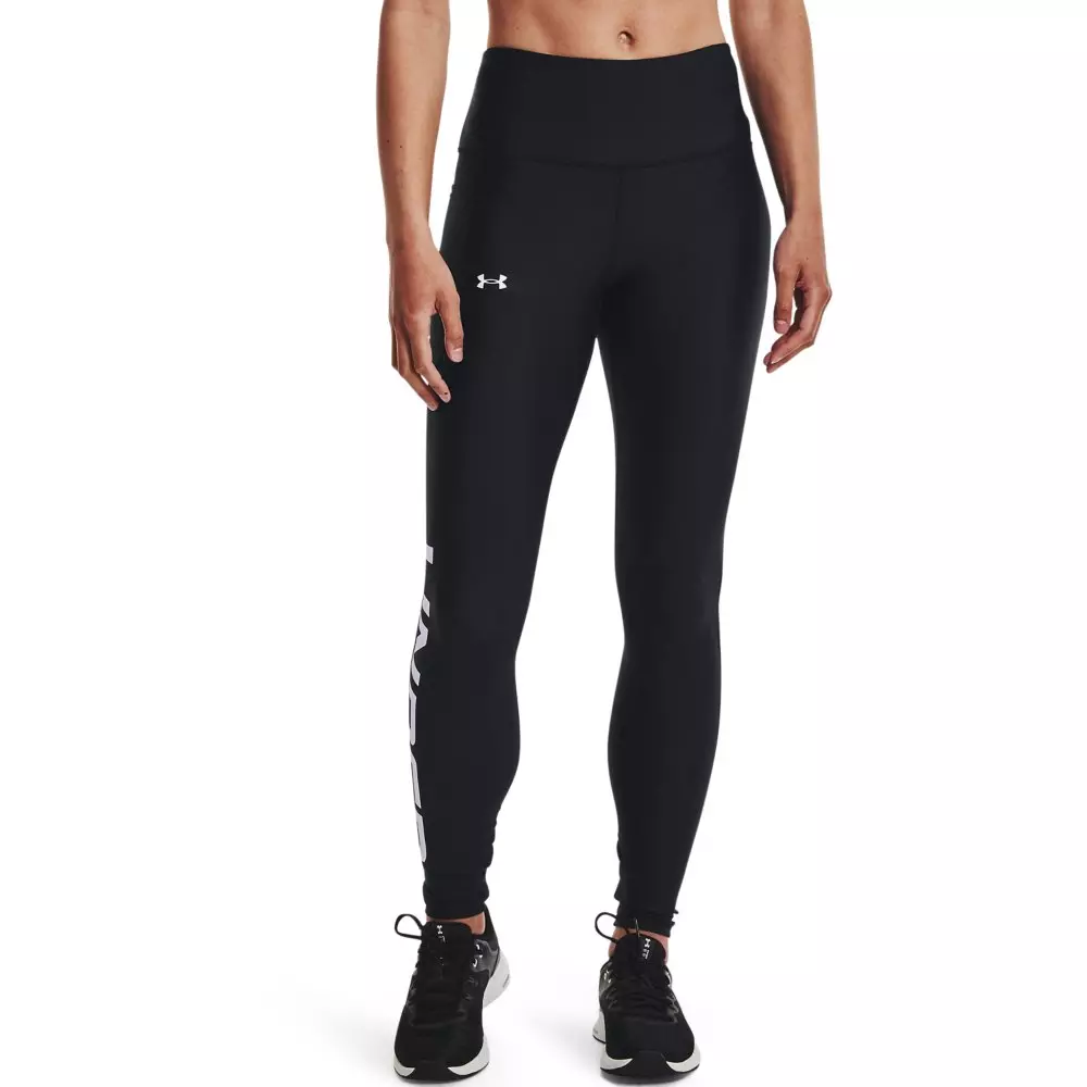 Under Armour Women's HeatGear® Armour No-Slip Waistband Branded Full-Length  Leggings-Black - Hibbett
