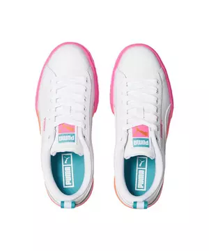 Puma, Shoes, Puma Mayze Daybreak Neon Pink Orange Platform Leather  Sneakers Size 7 Youth New