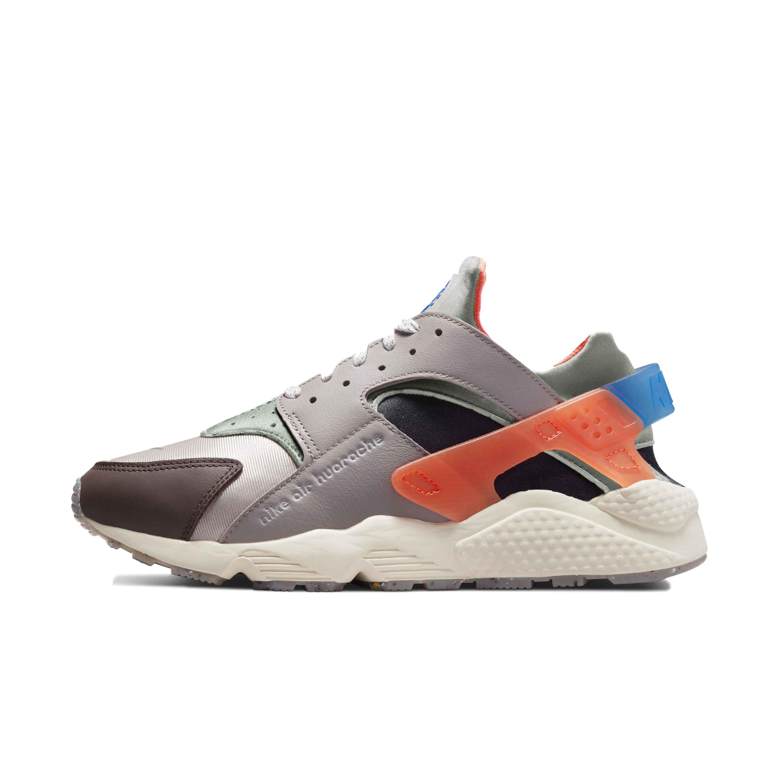 Nike Air Huarache Premium "City Bike" Men's Shoe - GREY/BLUE Thumbnail View 2
