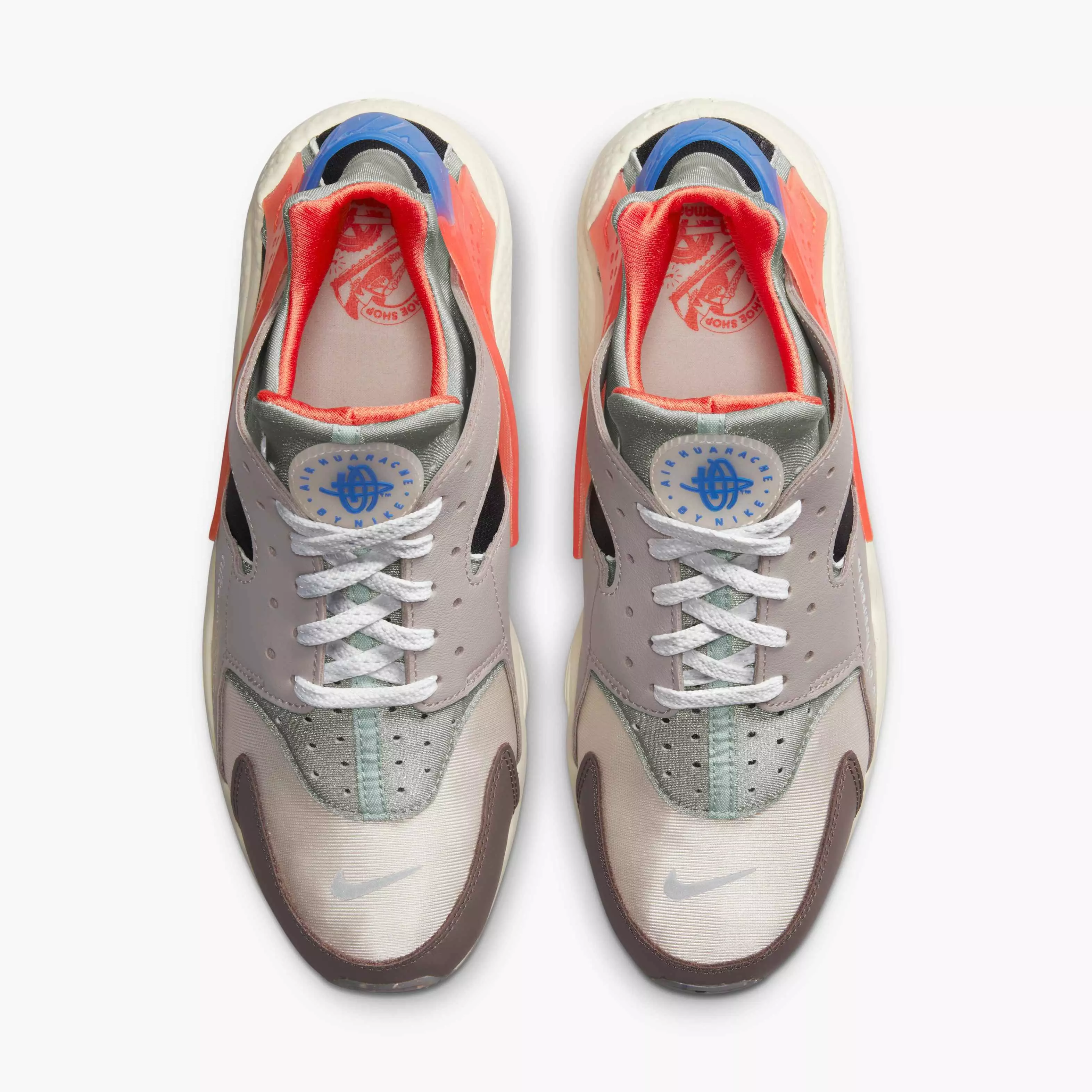 Nike Air Huarache Premium "City Bike" Men's Shoe - GREY/BLUE