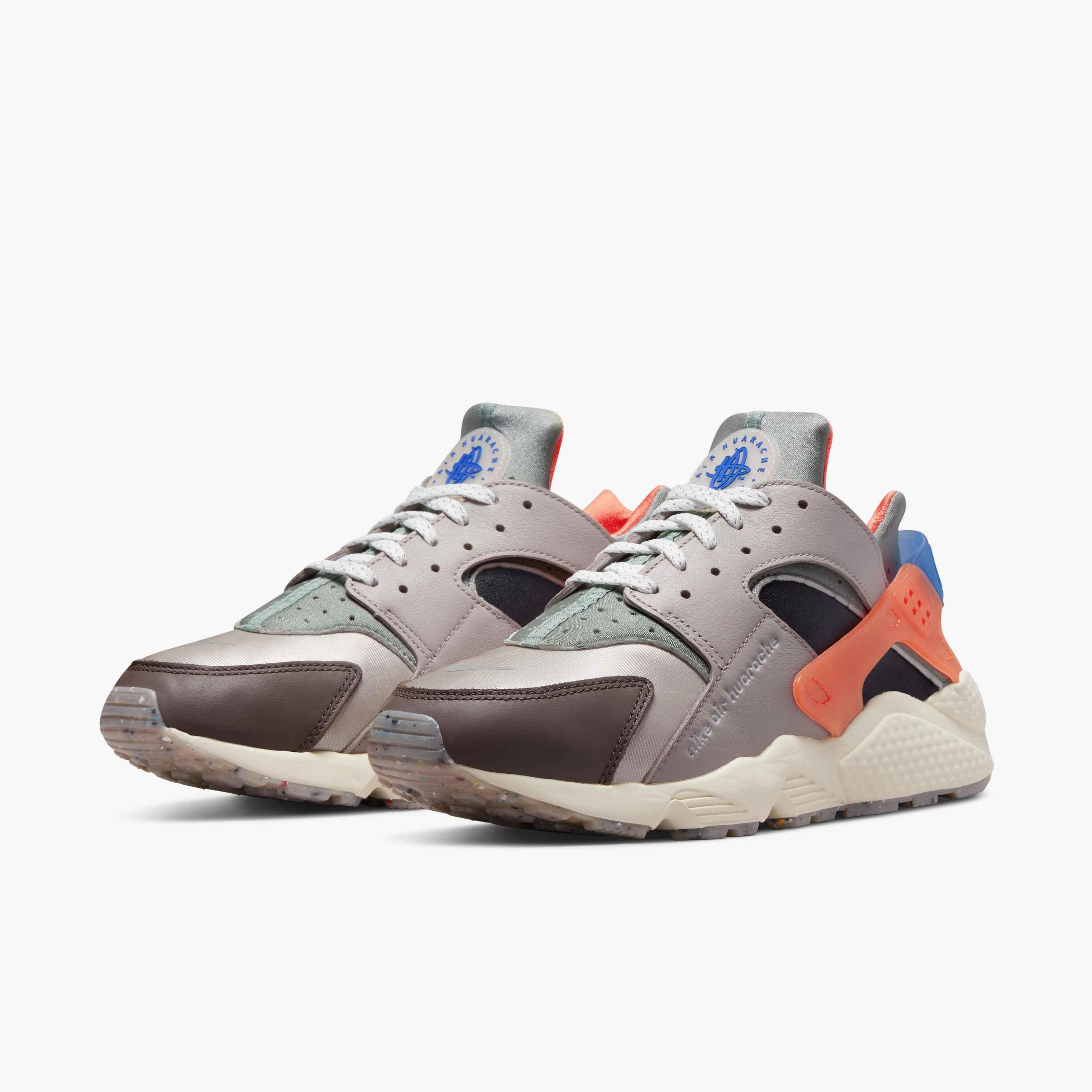 Nike Air Huarache Premium "City Bike" Men's Shoe - GREY/BLUE Thumbnail View 5