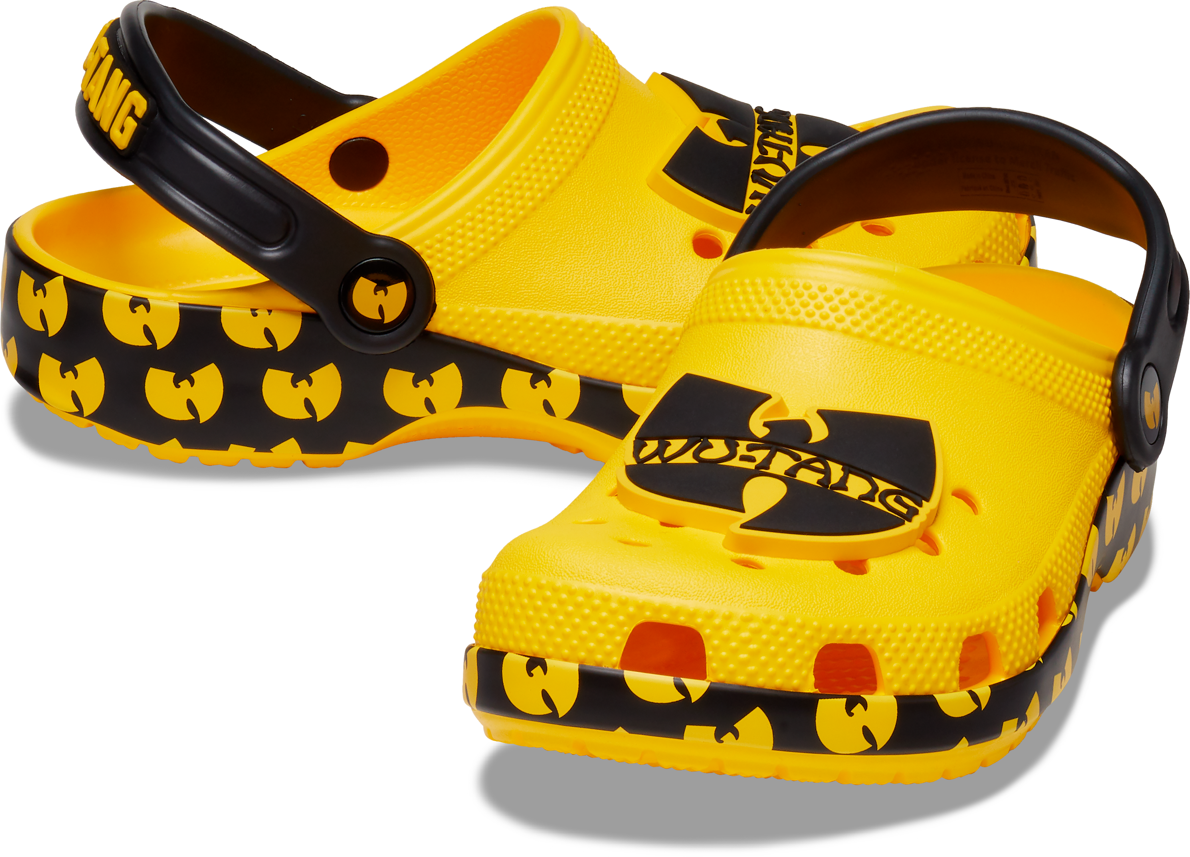 Crocs Classic "Wu-Tang Clan" Preschool Boys' Clog - YELLOW Thumbnail View 3