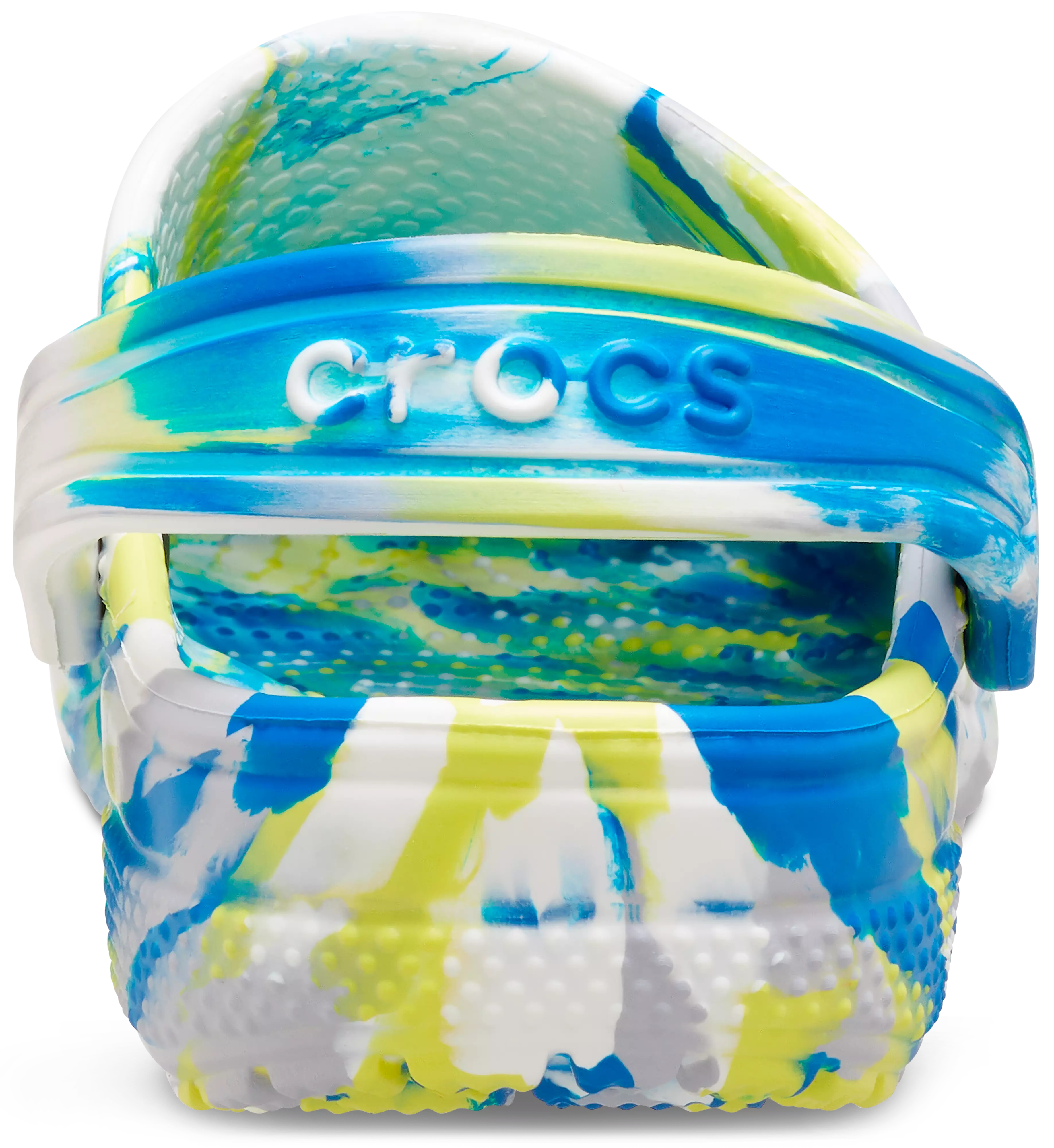 Crocs Classic Marbled "White/Blue/Yellow" Toddler Boys' Clog - MULTI-COLOR