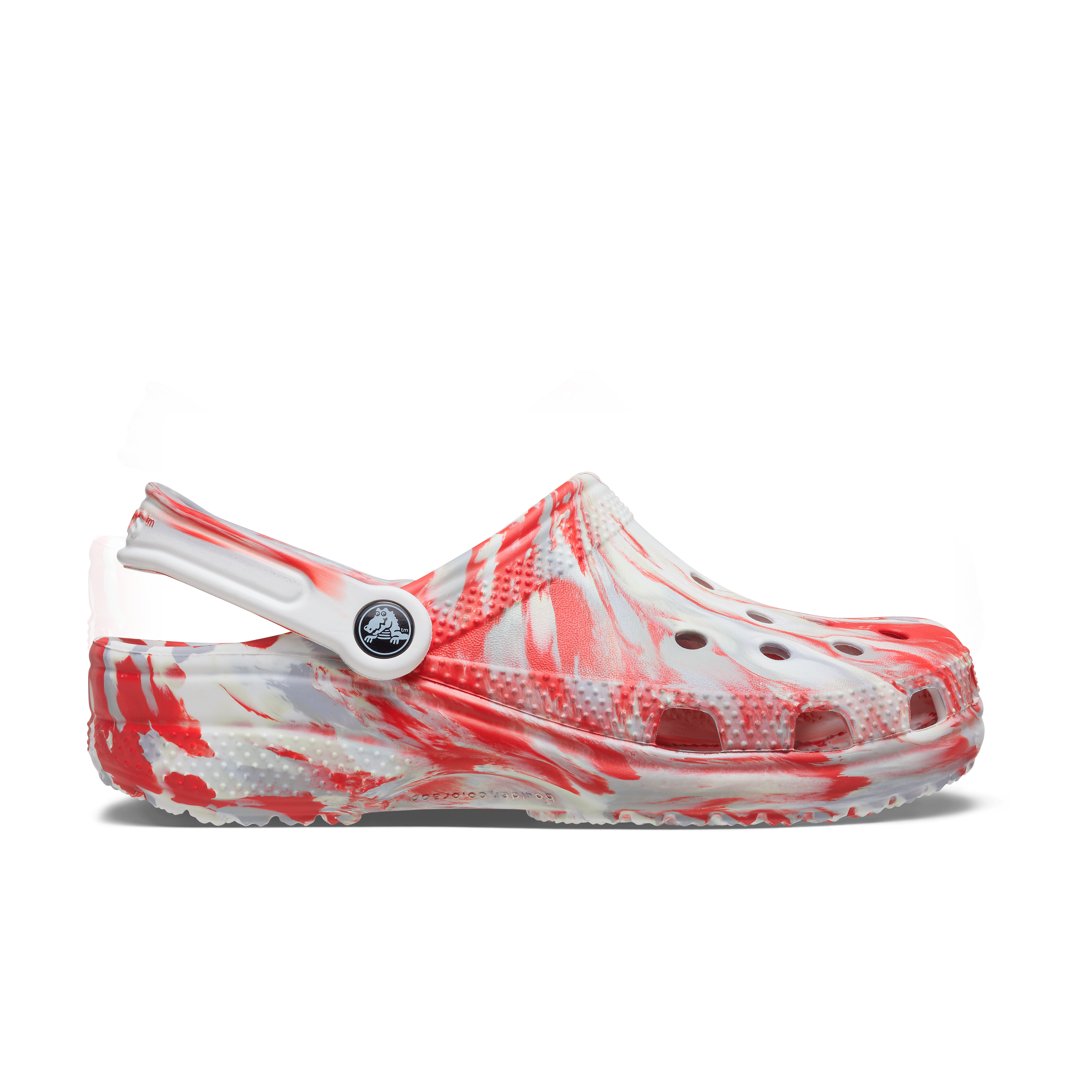 Crocs red sales and white