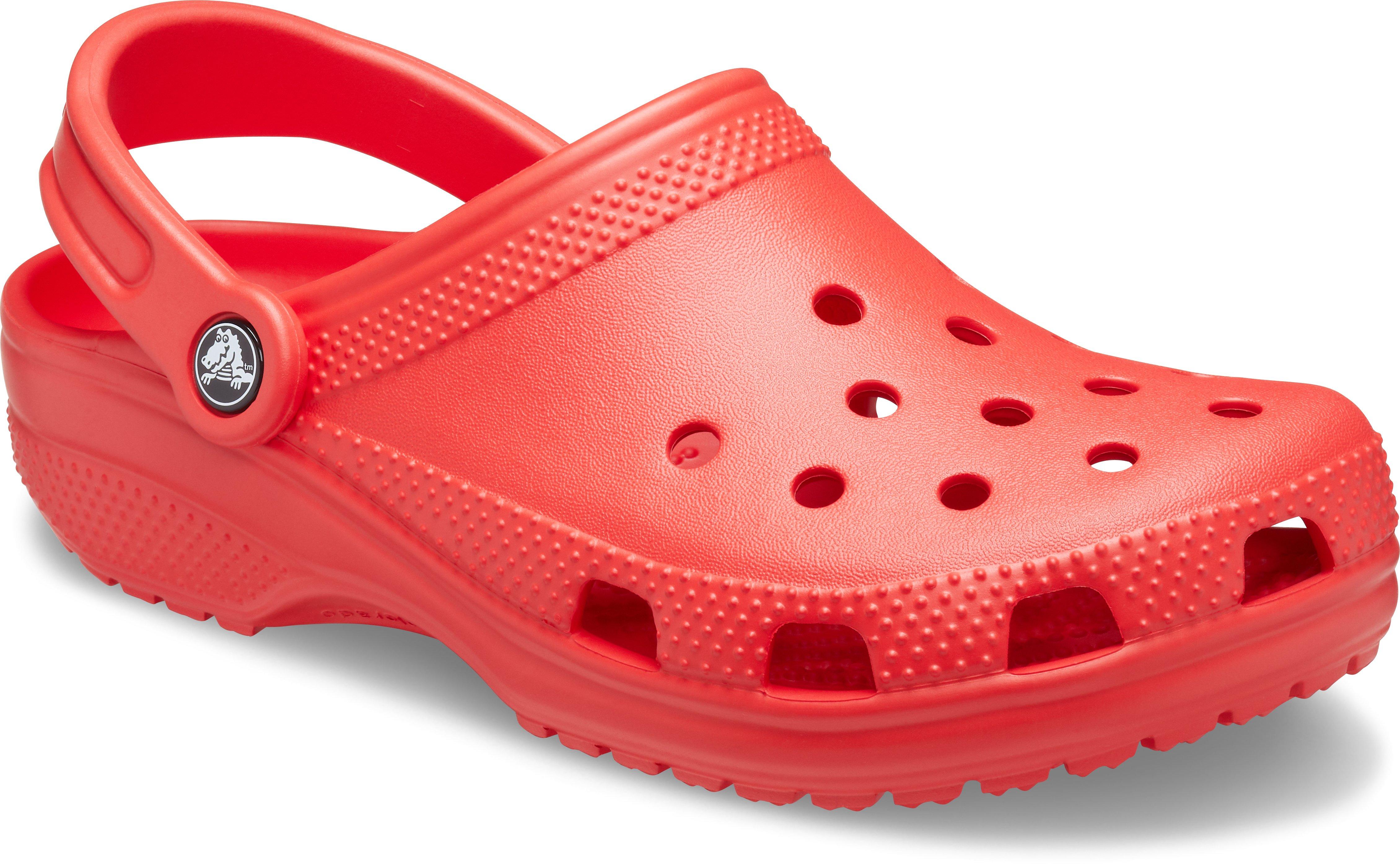 Men store red crocs