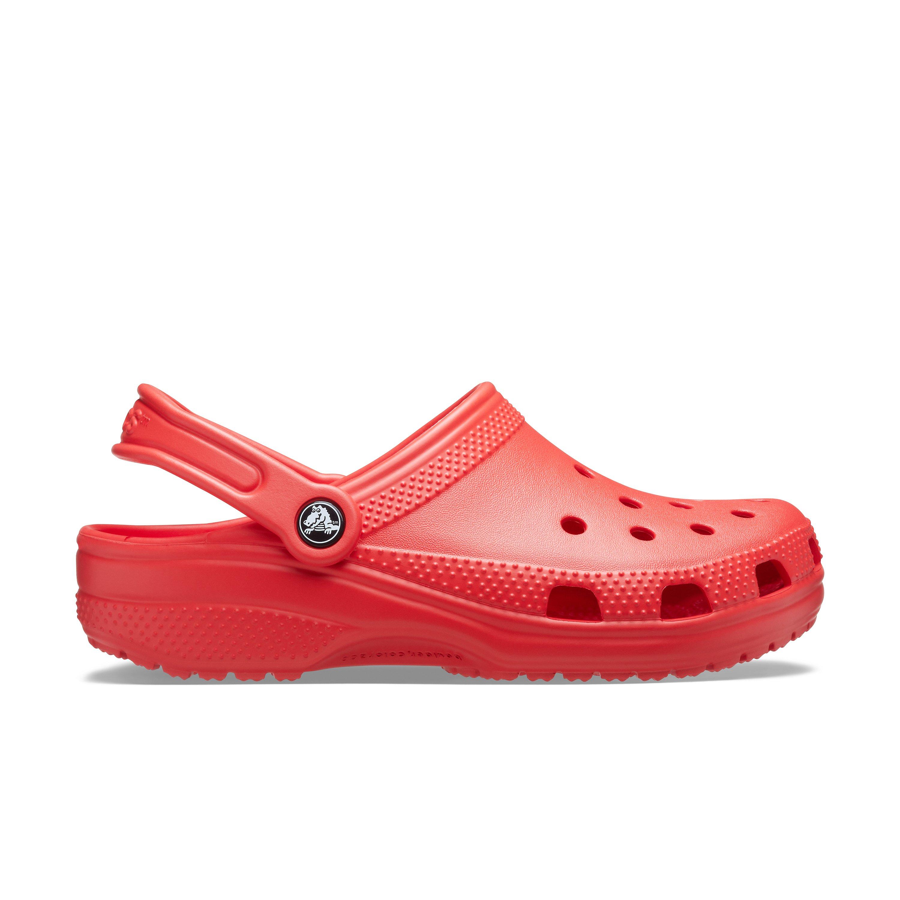 Red store mens crocs