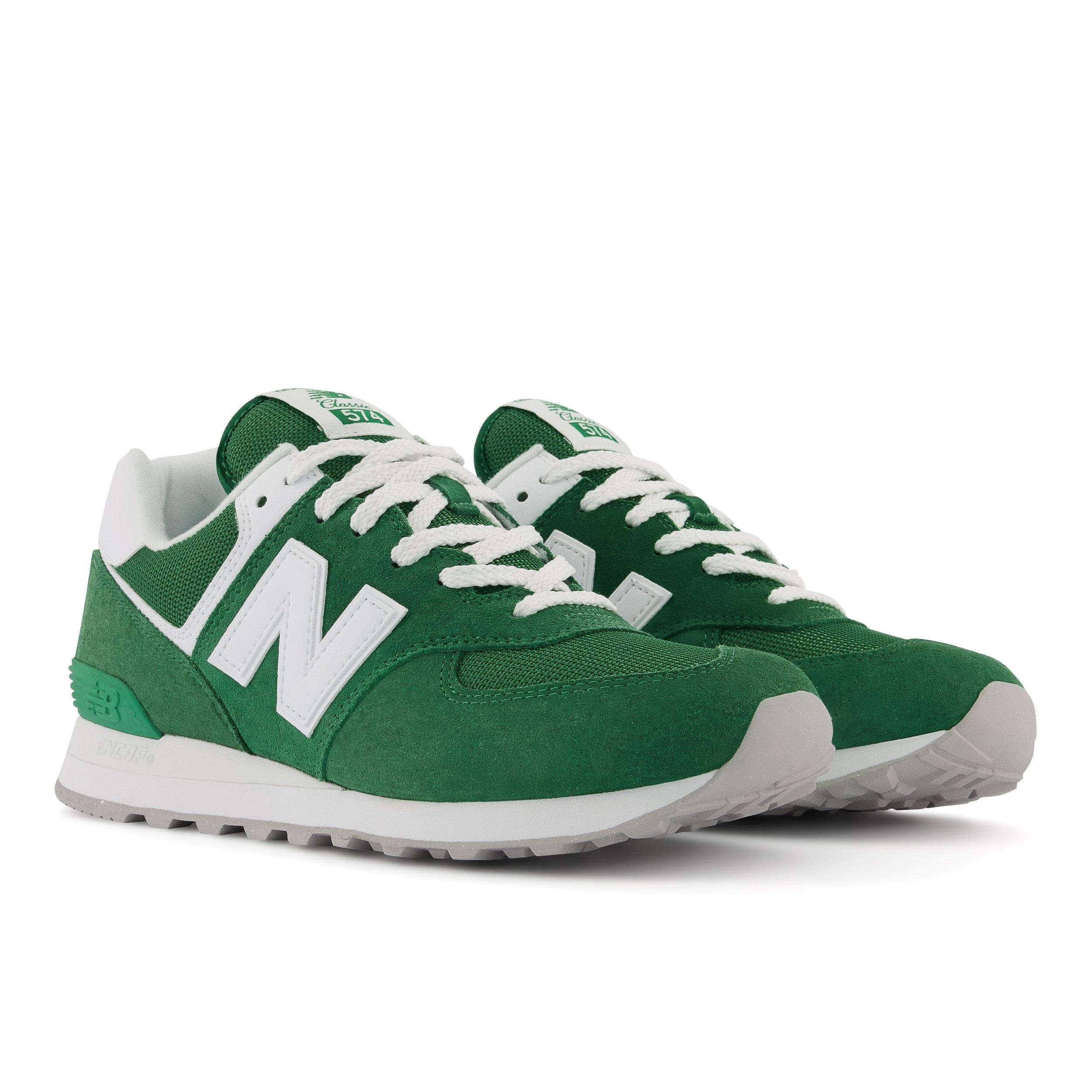 NEW BALANCE 574 LIFESTYLE SUEDE MESH SNEAKERS Man Green