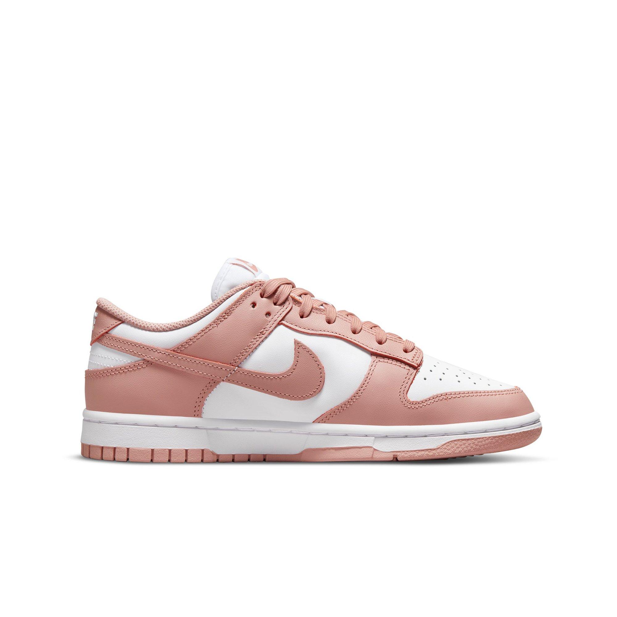 Nike Dunk Low White/Rose Whisper Women's Shoe - Hibbett