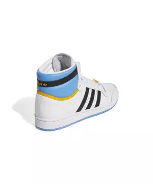 adidas Top Ten Hi White/Blue/Gold Men's Shoe - Hibbett