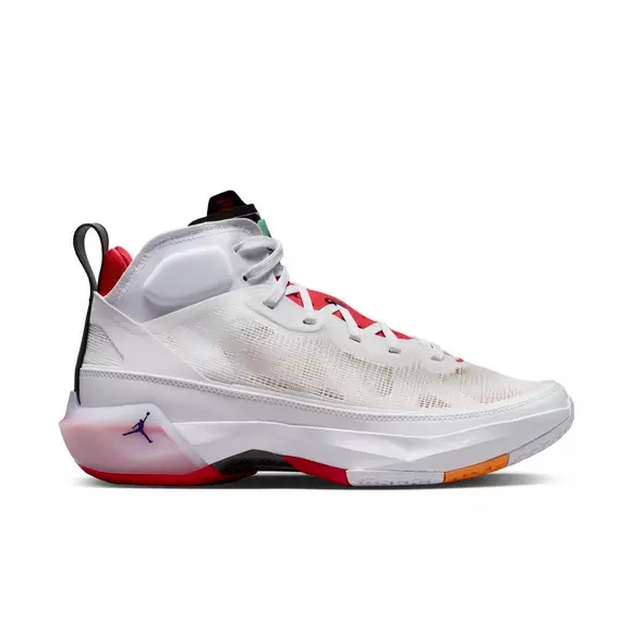 Intuición Tamano relativo Diligencia Jordan XXXVII "White/True Red/Light Silver" Men's Basketball Shoe