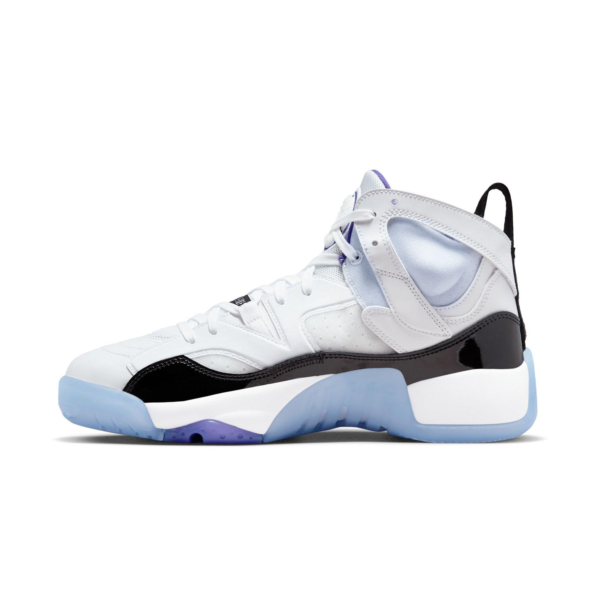 Jordan Jumpman Two Trey "White/Dark Concord/Black" Men's Shoe - WHITE/PURPLE/BLACK Thumbnail View 2
