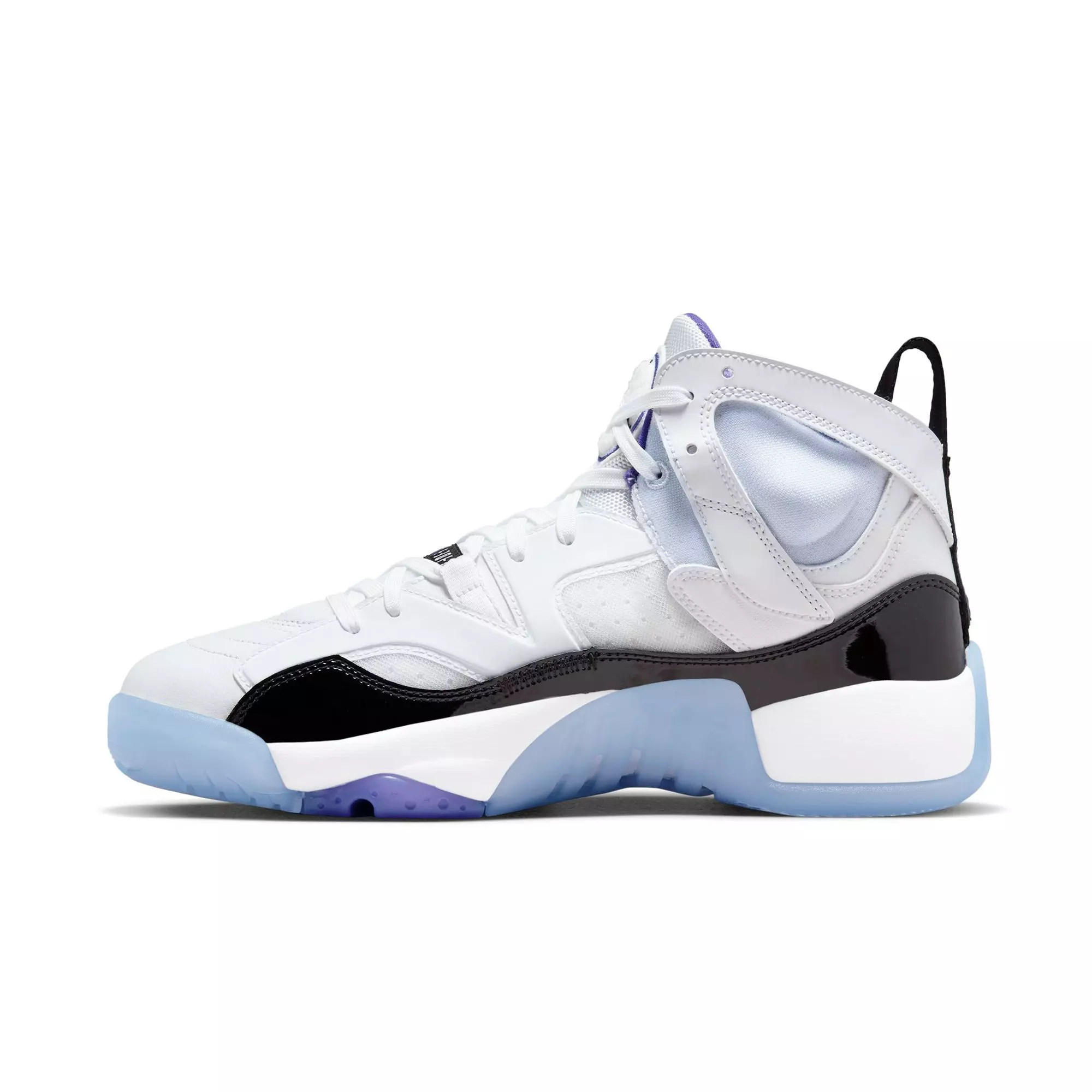 Jordan Jumpman Two Trey "White/Dark Concord/Black" Men's Shoe - WHITE/PURPLE/BLACK