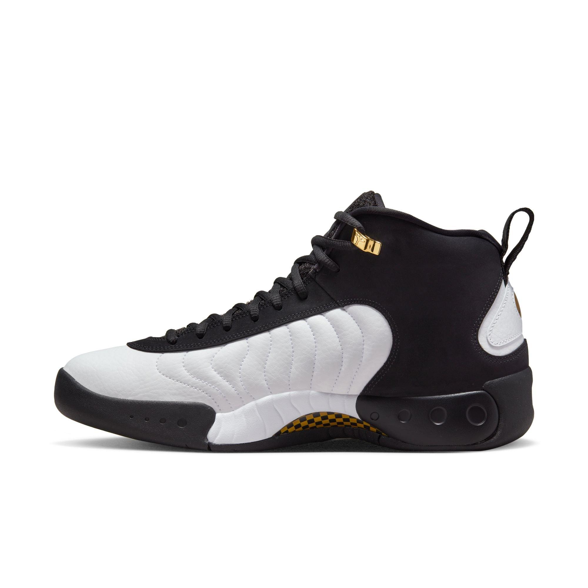 Black and white and hotsell gold jordans