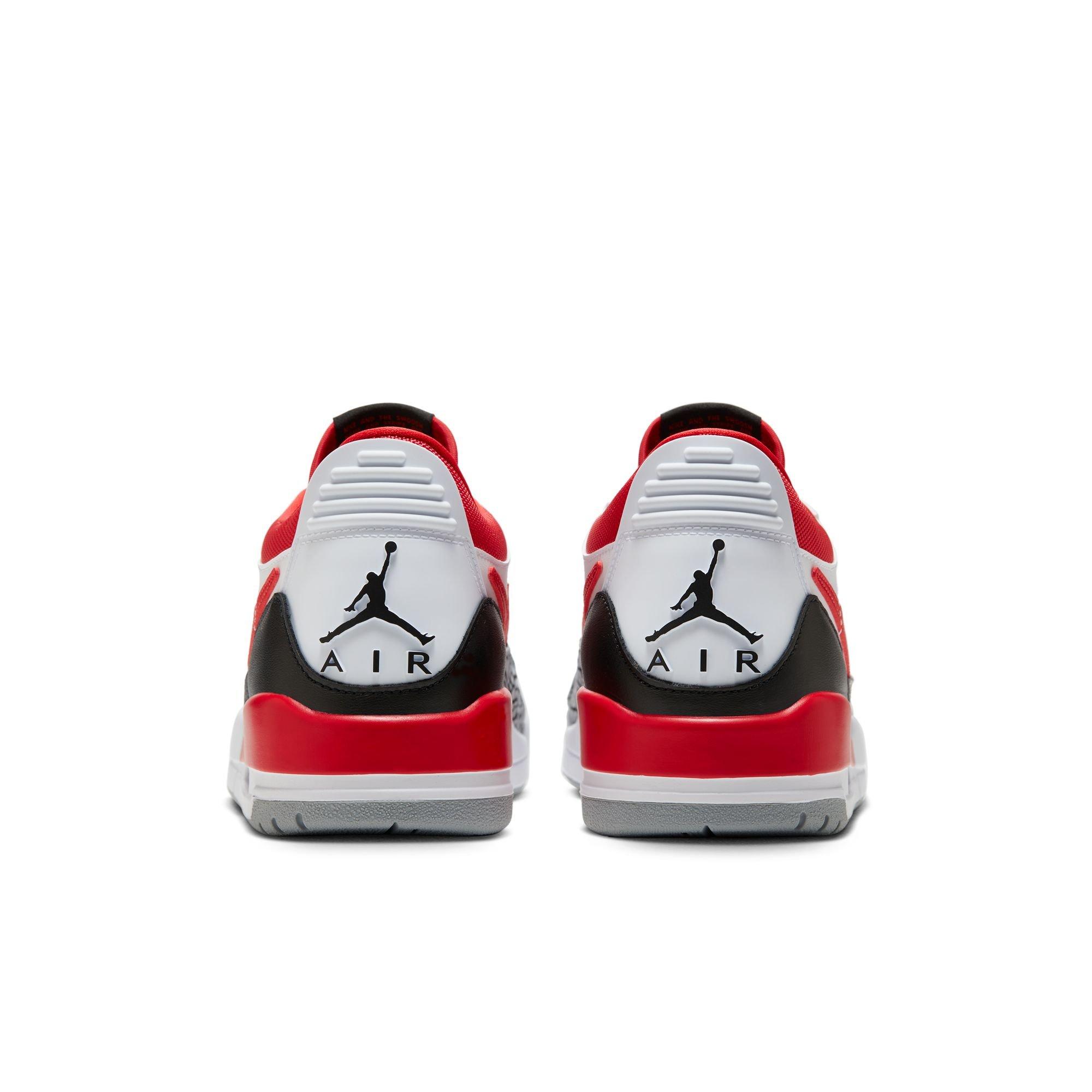 Jordan Legacy 312 Low "White/Fire Red/Black/Wolf Grey" Men's Shoe - WHITE/RED/BLACK Thumbnail View 7
