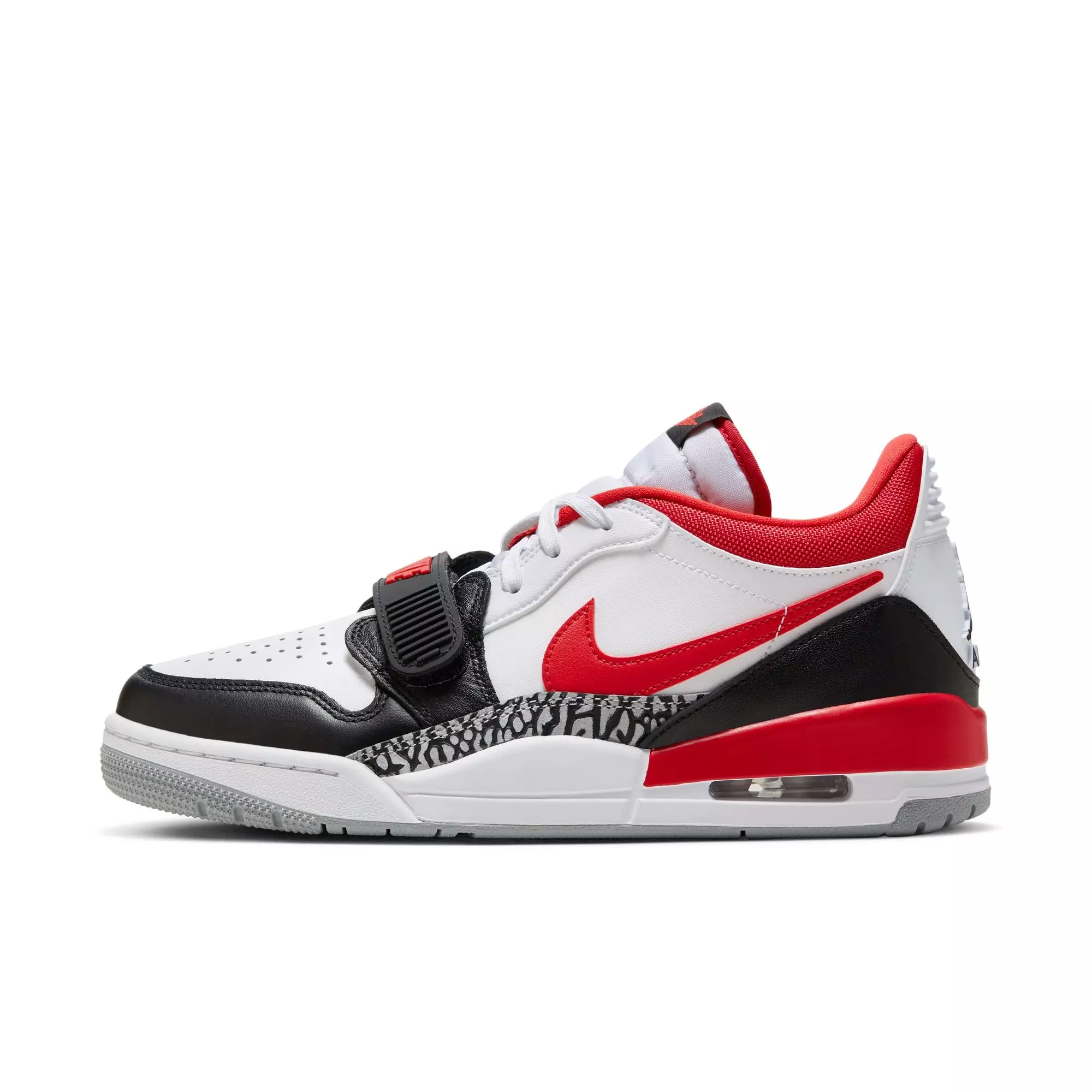 Jordan Legacy 312 Low "White/Fire Red/Black/Wolf Grey" Men's Shoe - WHITE/RED/BLACK