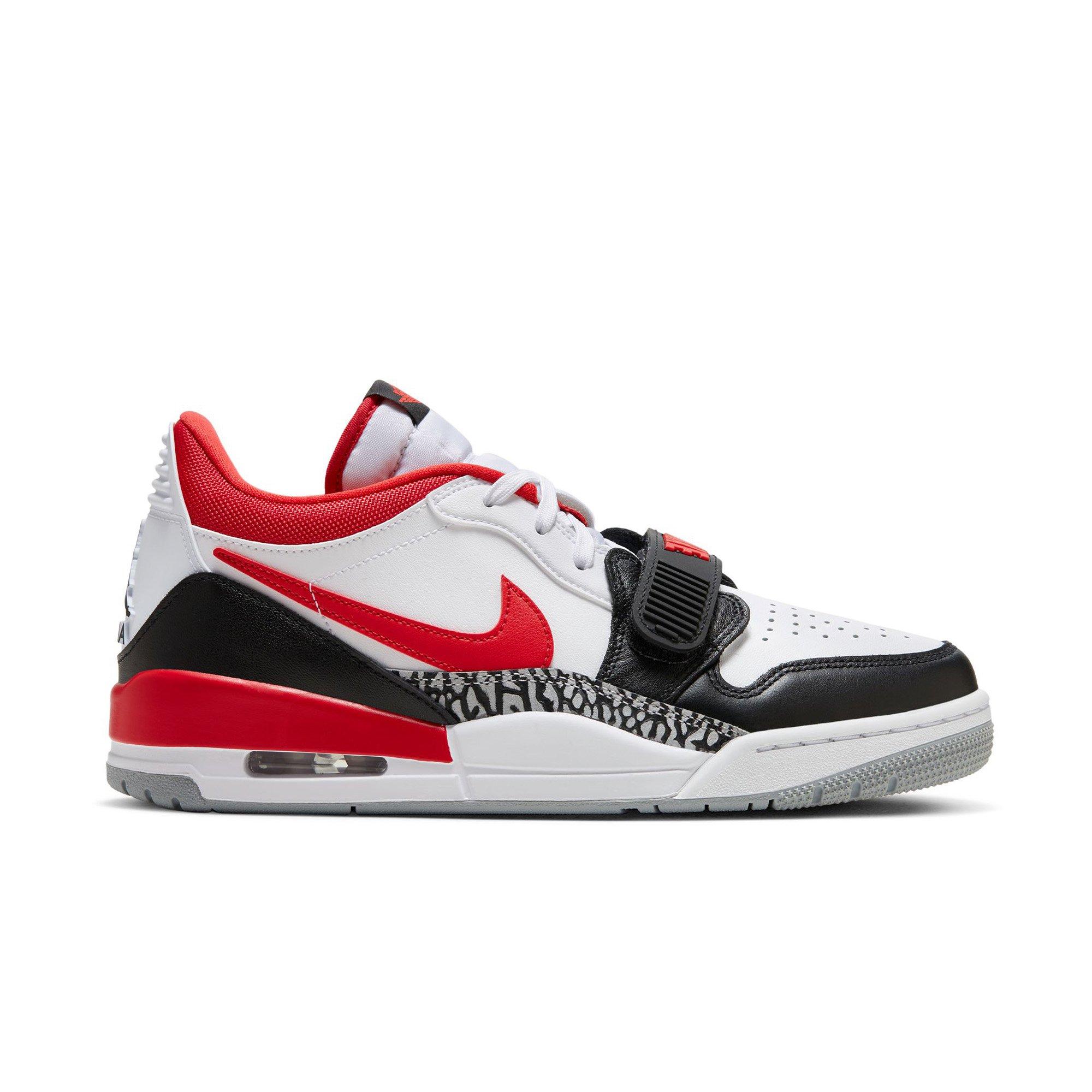 Jordan Legacy 312 Low "White/Fire Red/Black/Wolf Grey" Men's Shoe - WHITE/RED/BLACK