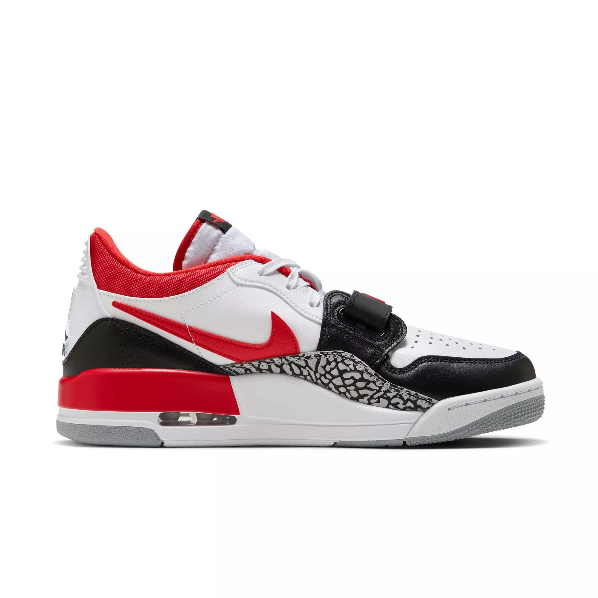 Jordan Legacy 312 Low "White/Fire Red/Black/Wolf Grey" Men's Shoe - WHITE/RED/BLACK