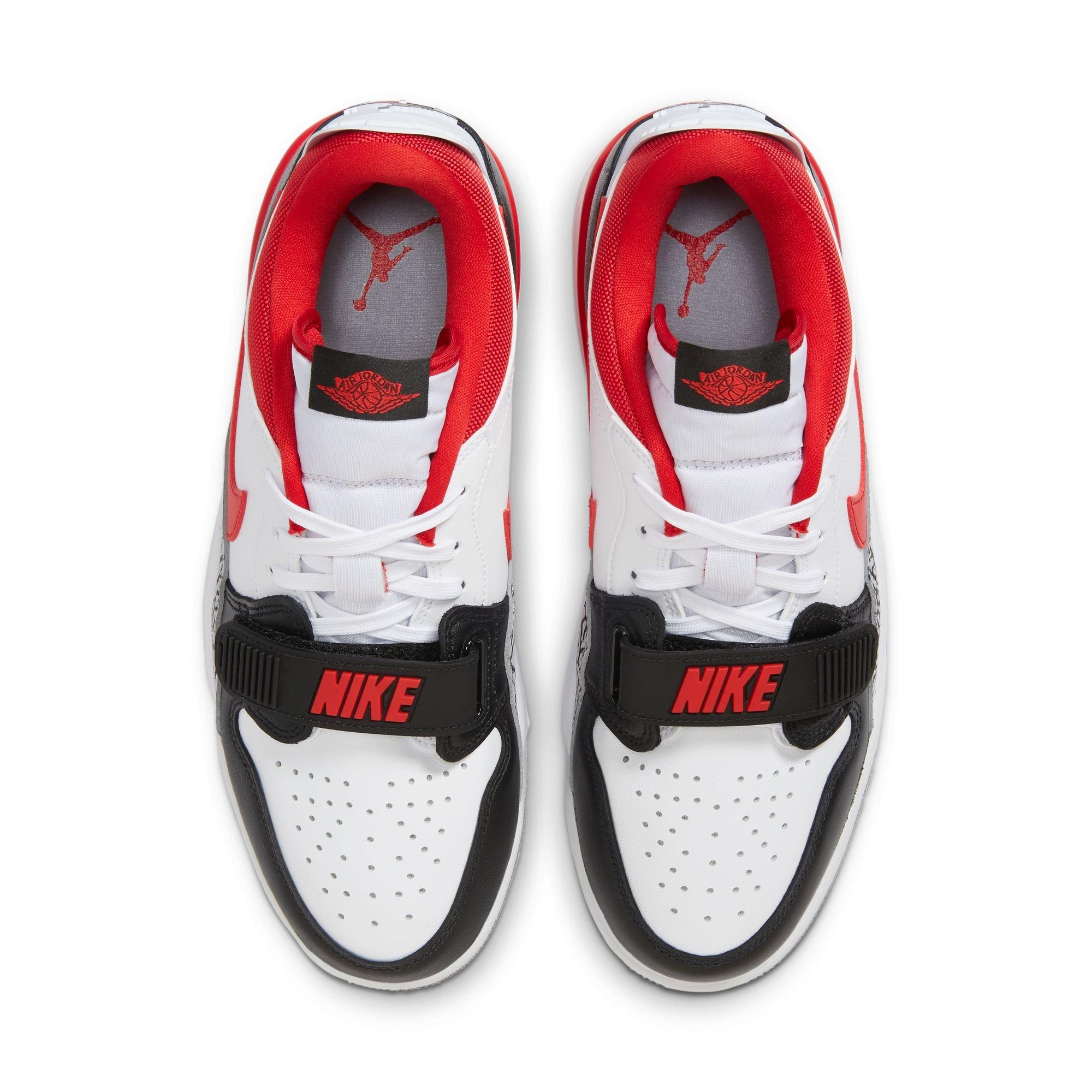Jordan Legacy 312 Low "White/Fire Red/Black/Wolf Grey" Men's Shoe - WHITE/RED/BLACK Thumbnail View 6
