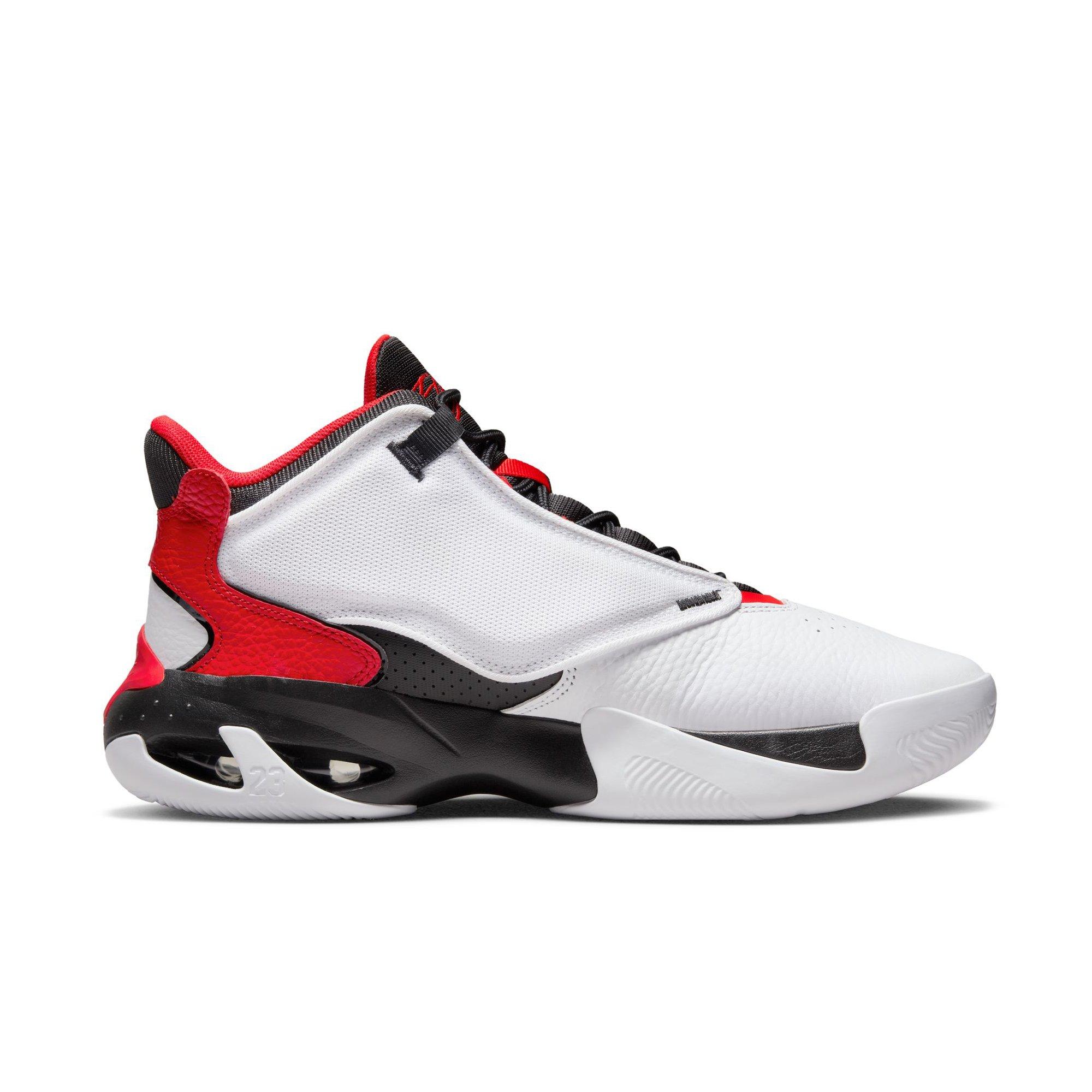 Jordan Max Aura 4 White/Black/University Red Men's Shoe