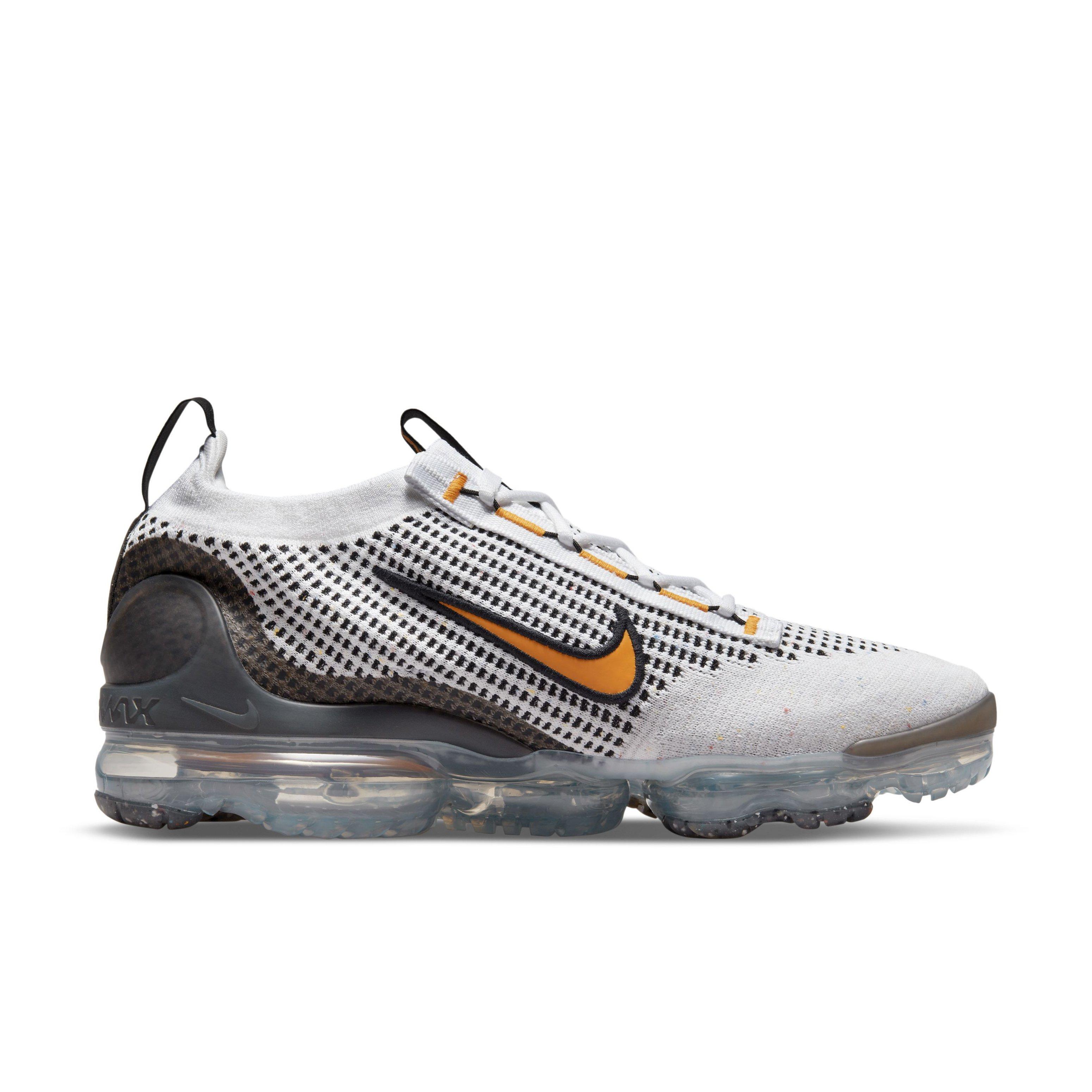 Nike Air VaporMax 2021 FK "White/Kumquat/Black/Anthracite" Men's Shoe - WHITE/ORANGE Thumbnail View 1