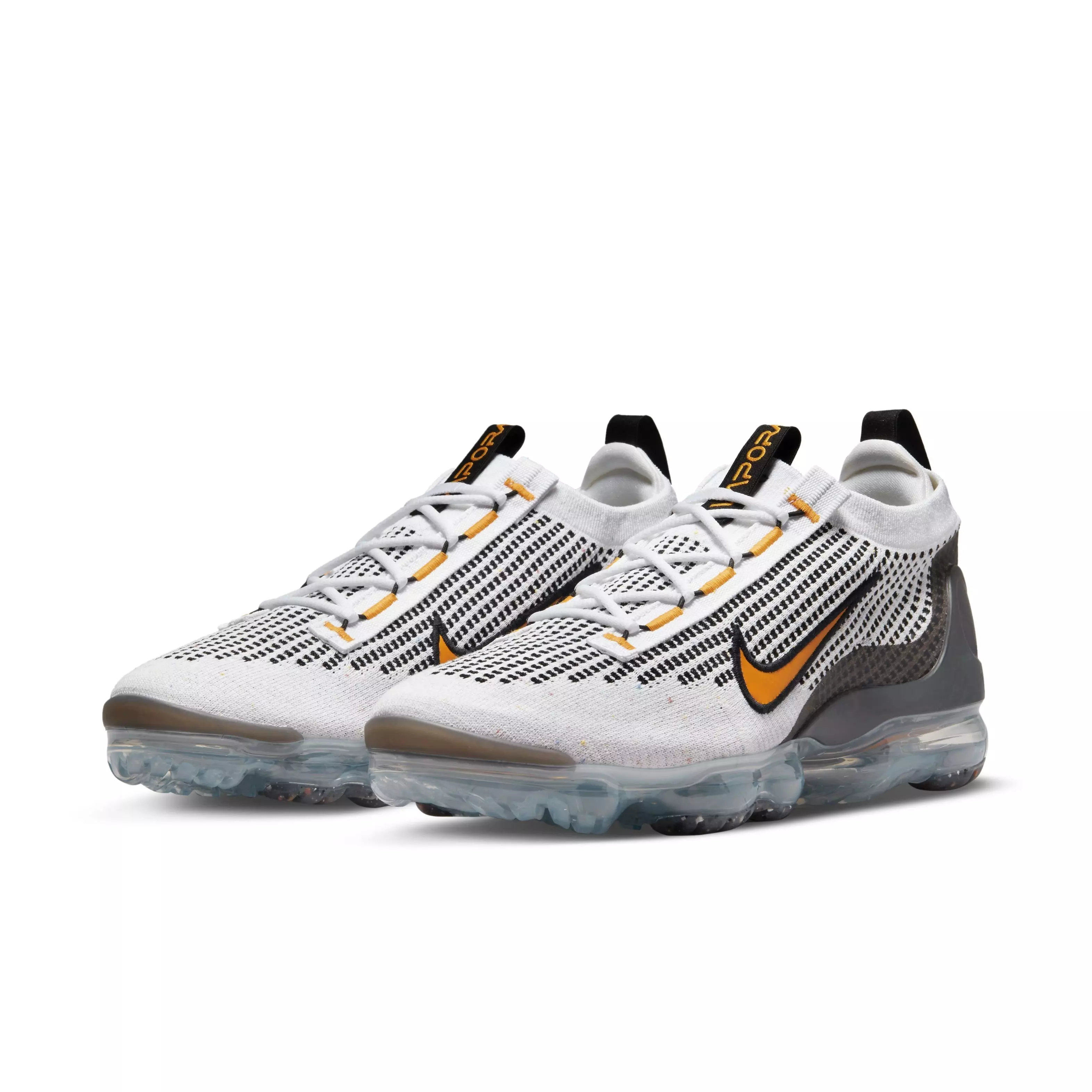 Nike Air VaporMax 2021 FK "White/Kumquat/Black/Anthracite" Men's Shoe - WHITE/ORANGE