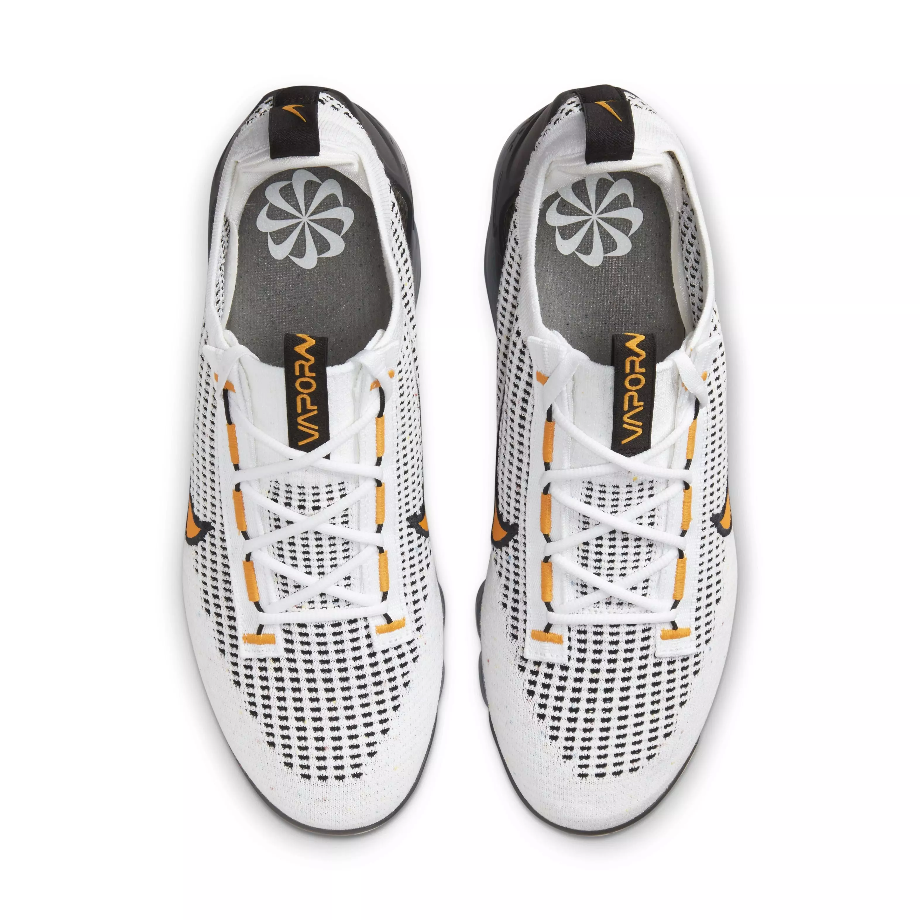 Nike Air VaporMax 2021 FK "White/Kumquat/Black/Anthracite" Men's Shoe - WHITE/ORANGE