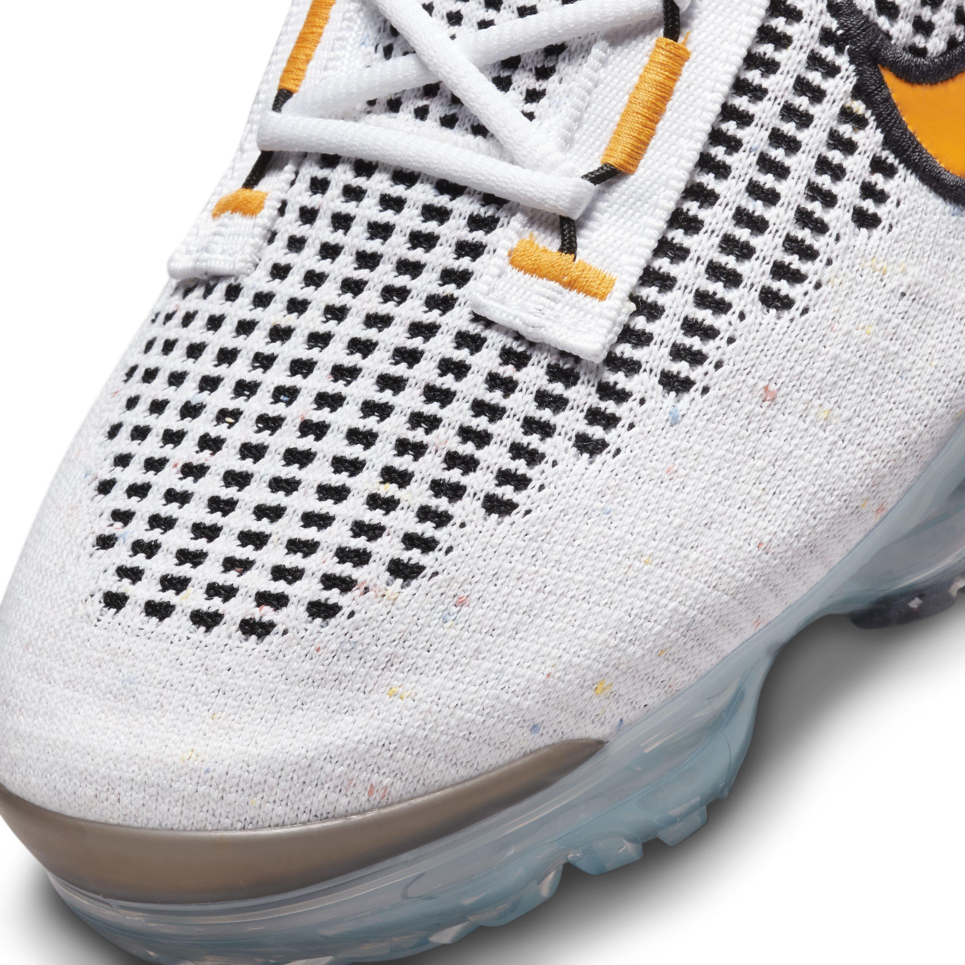 Nike Air VaporMax 2021 FK "White/Kumquat/Black/Anthracite" Men's Shoe - WHITE/ORANGE Thumbnail View 7