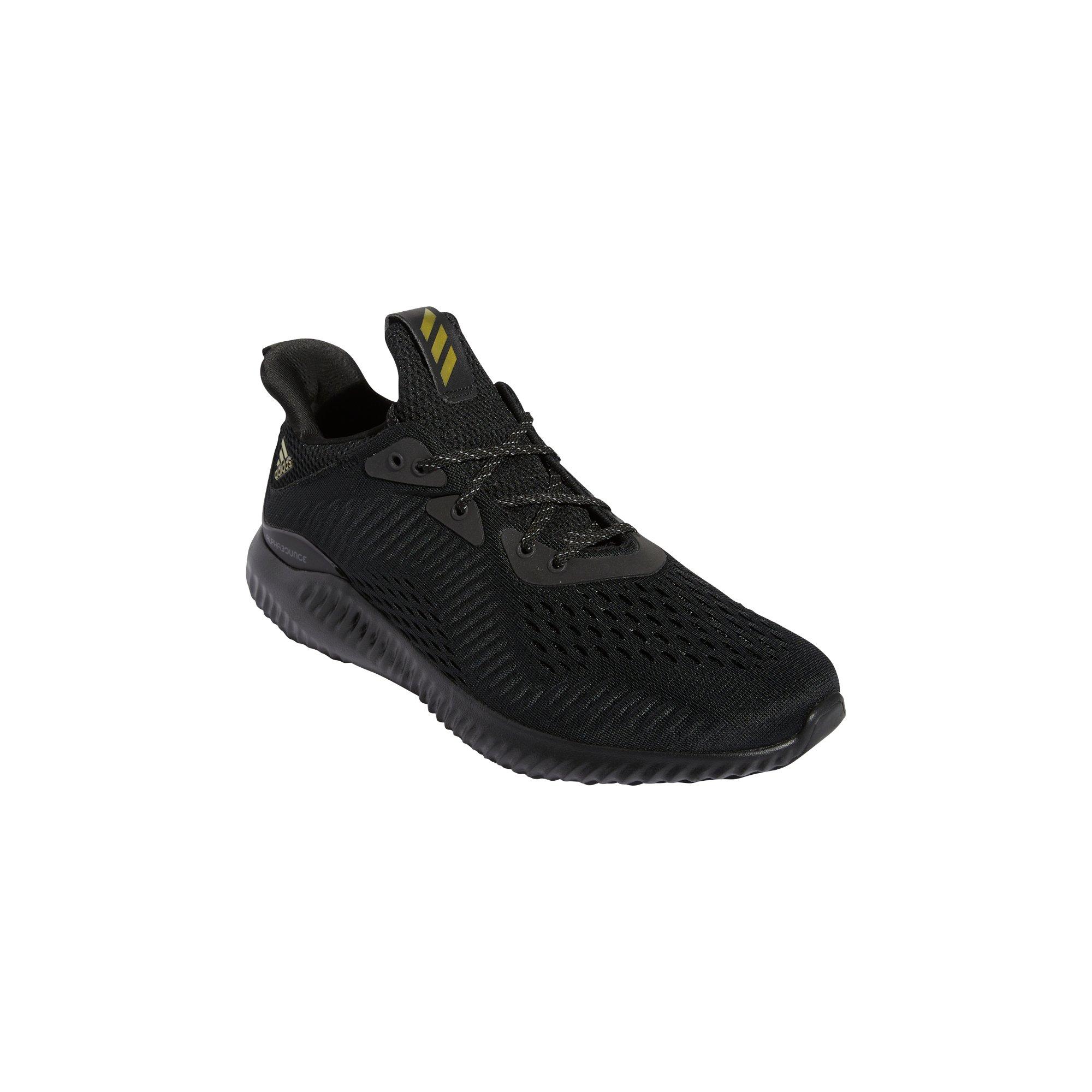 Adidas alphabounce black and on sale gold