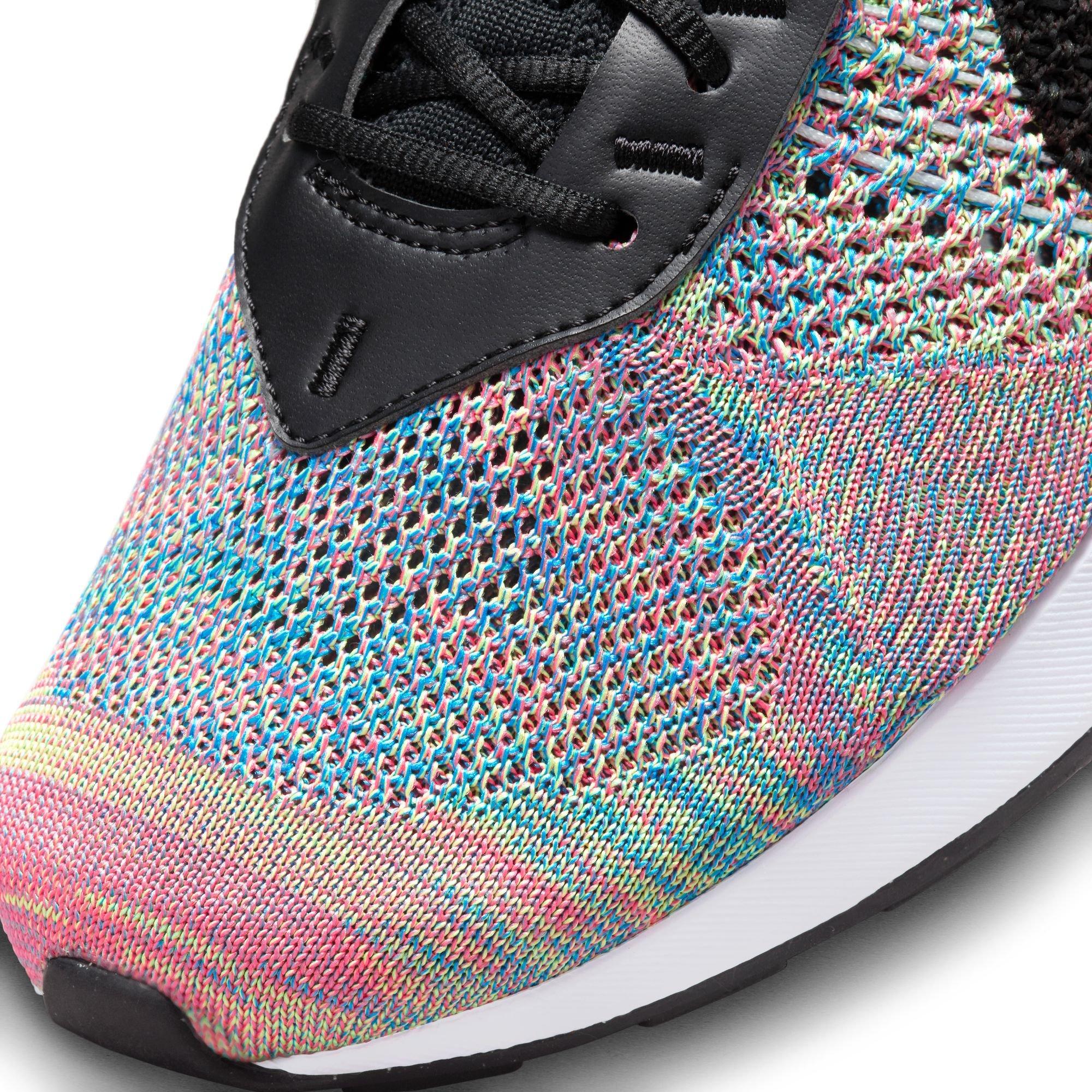 Nike Air Max Flyknit Racer "Ghost Green/Black/Pink Blast" Women's Shoe - MULTI-COLOR Thumbnail View 2