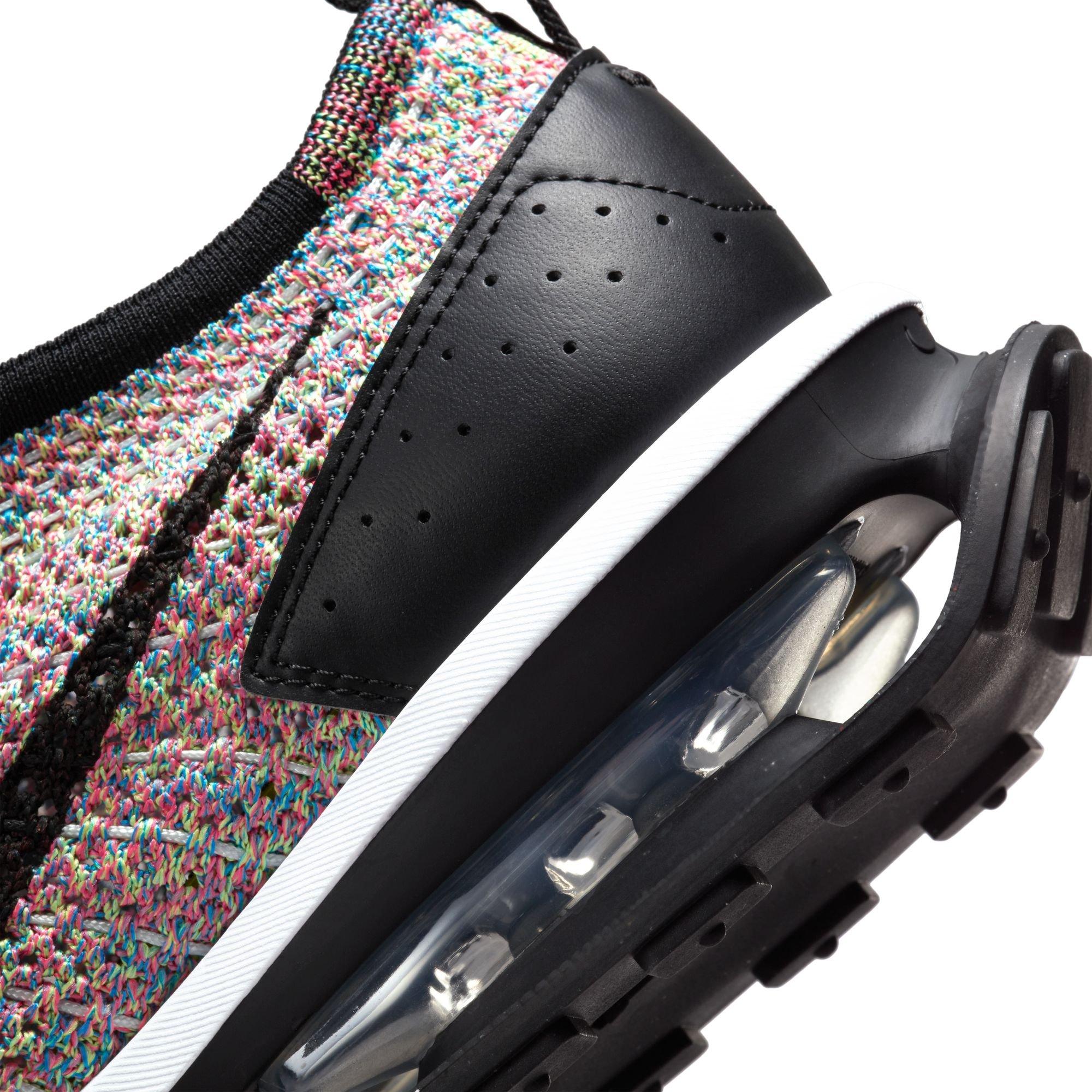 Nike Air Max Flyknit Racer "Ghost Green/Black/Pink Blast" Women's Shoe - MULTI-COLOR Thumbnail View 3