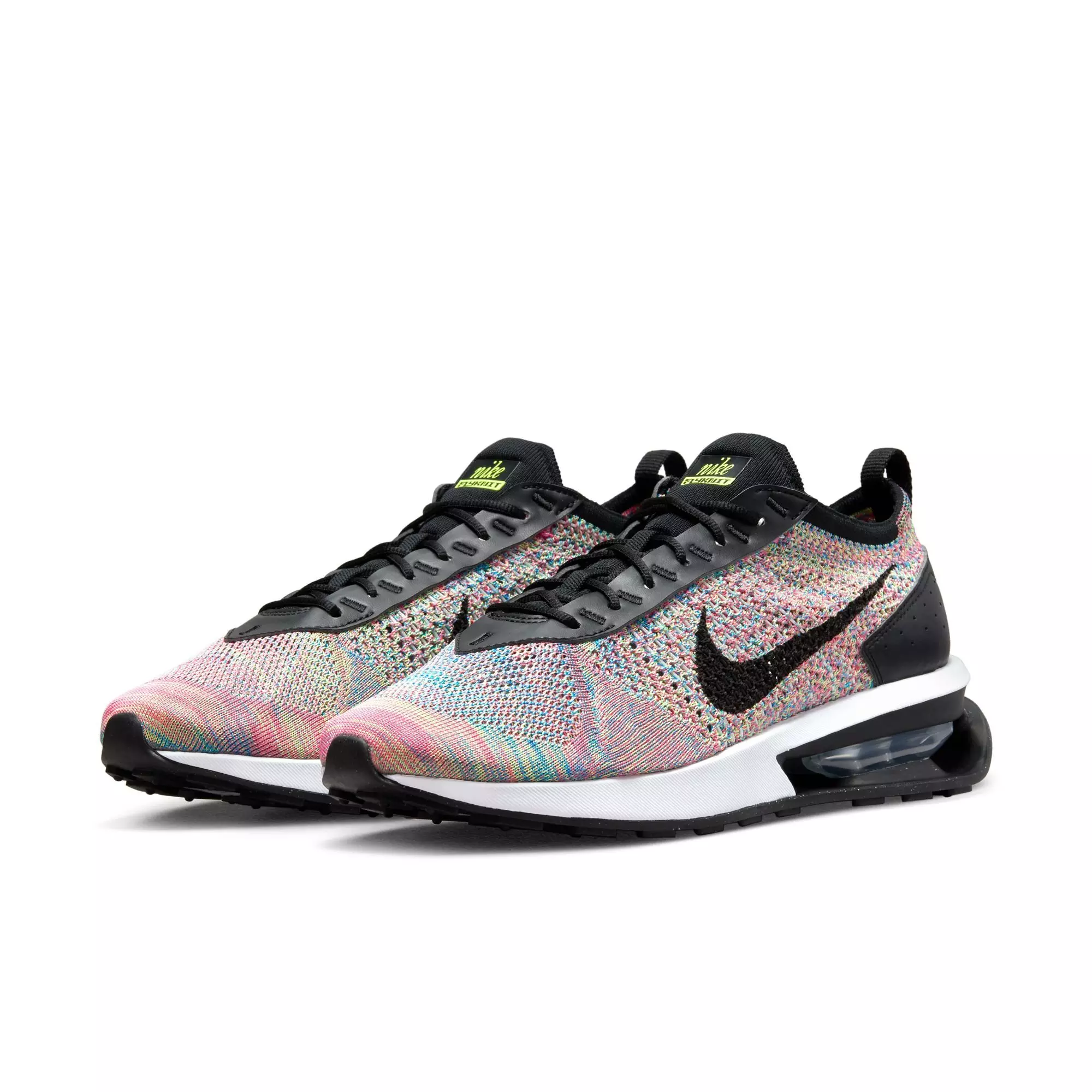 Nike Air Max Flyknit Racer "Ghost Green/Black/Pink Blast" Women's Shoe - MULTI-COLOR