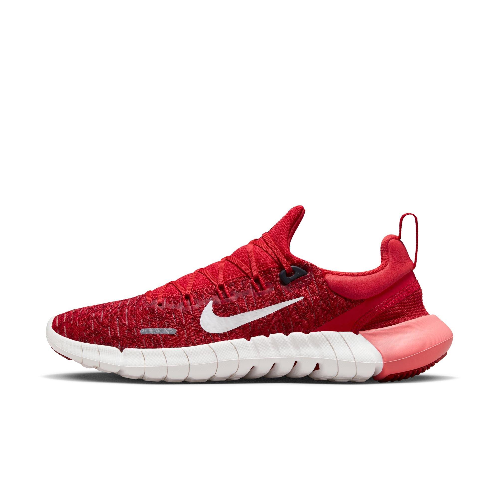 Nike free shop run womens red