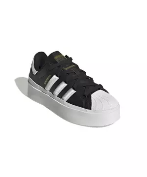 adidas Originals Superstar Bonega 2B platform sneakers in white and black