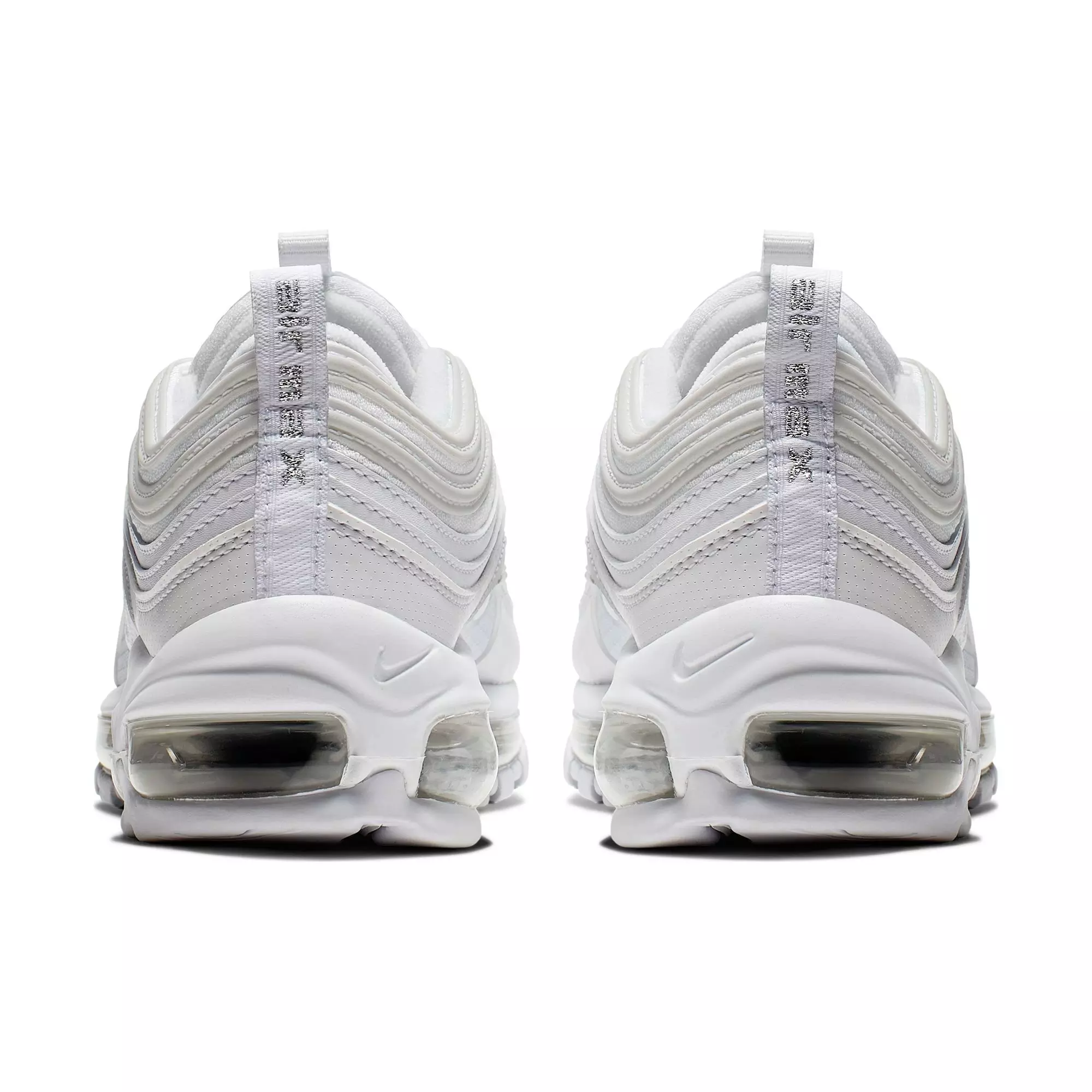 Nike Air Max 97 "White/Metallic Silver" Grade School Kids' Shoe - WHITE