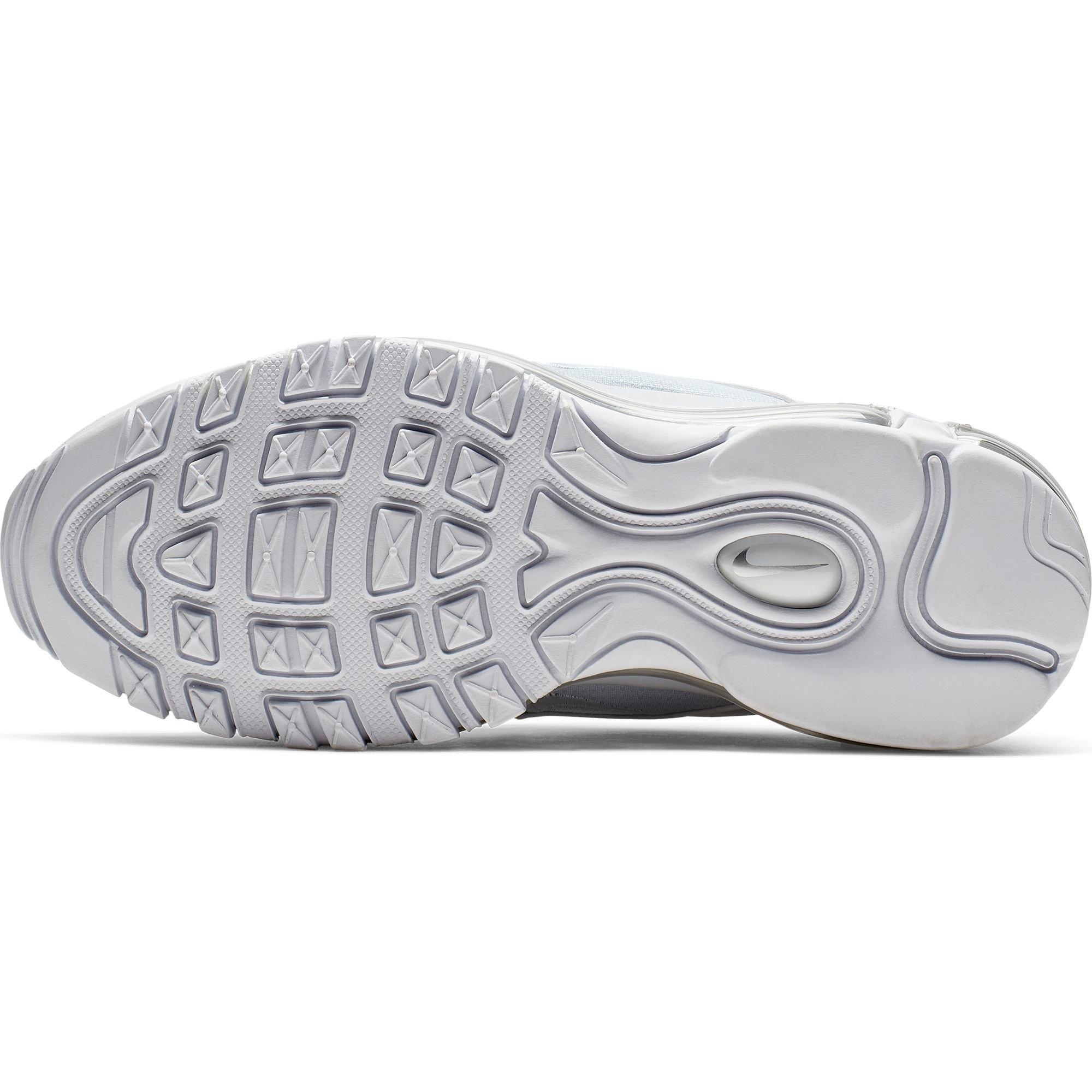 Nike Air Max 97 "White/Metallic Silver" Grade School Kids' Shoe - WHITE Thumbnail View 12