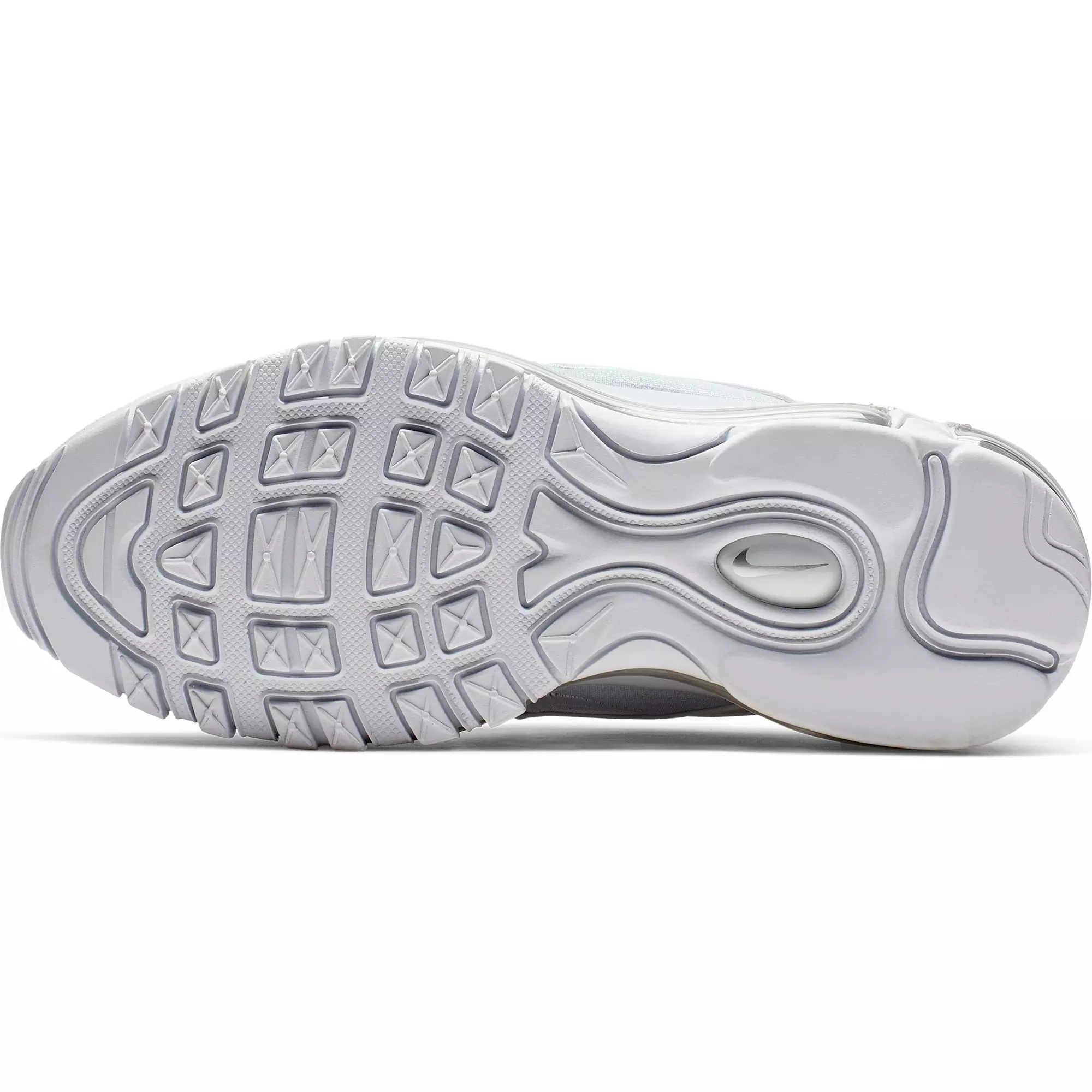 Nike Air Max 97 "White/Metallic Silver" Grade School Kids' Shoe - WHITE