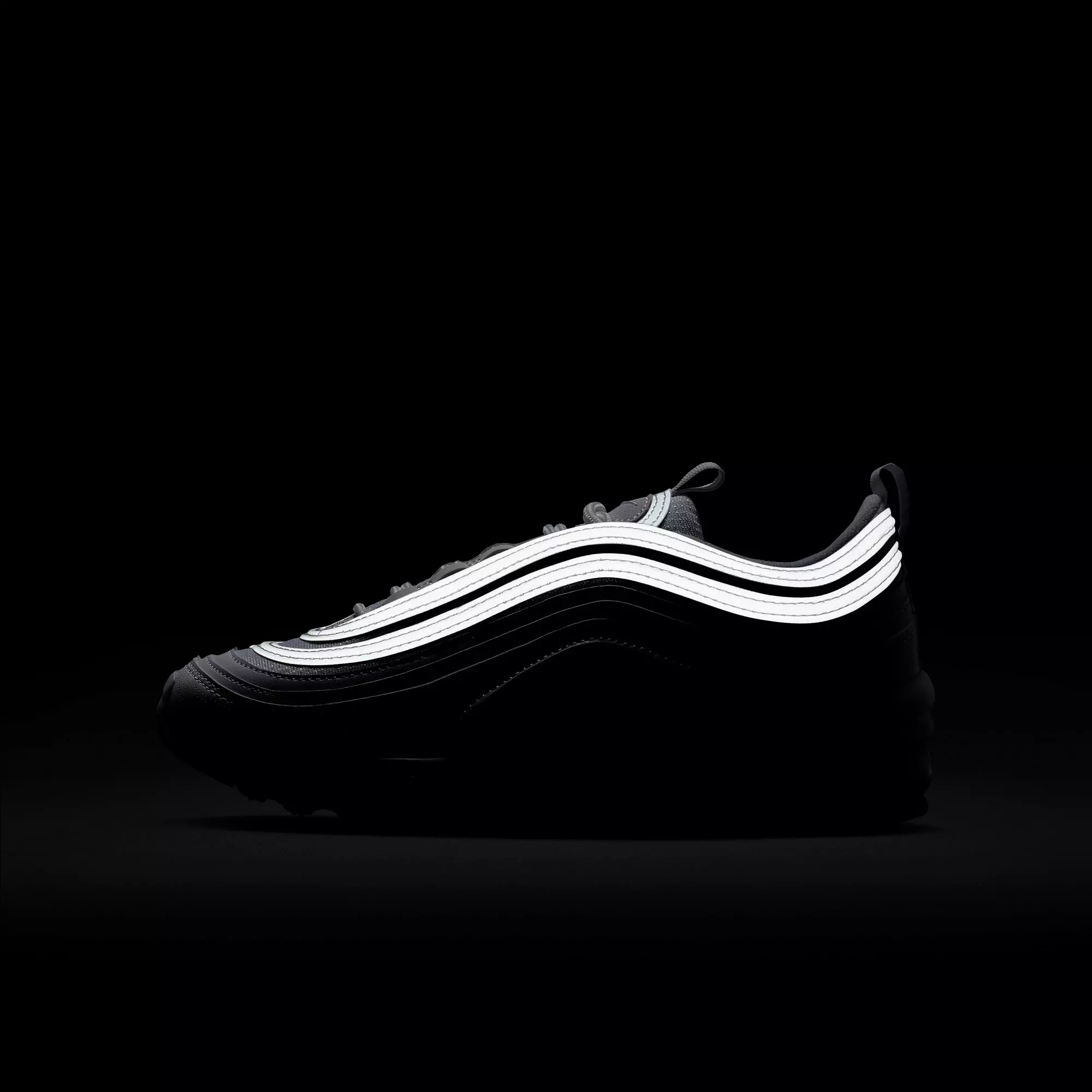Nike Air Max 97 "White/Metallic Silver" Grade School Kids' Shoe - WHITE