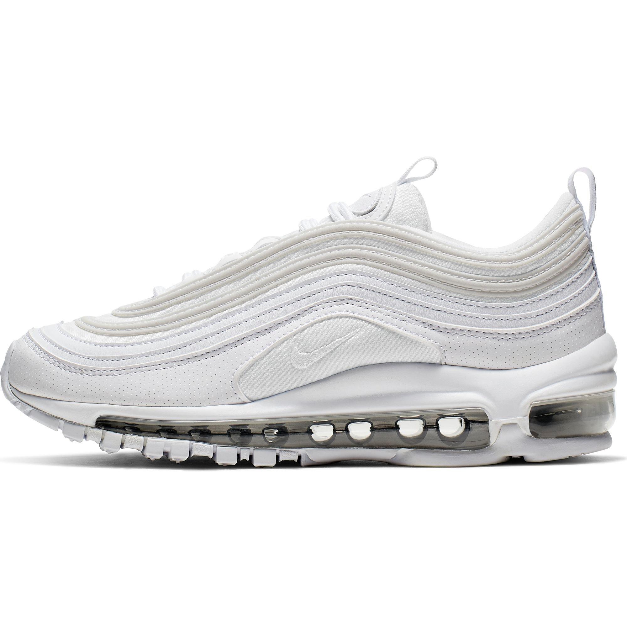 Nike Air Max 97 "White/Metallic Silver" Grade School Kids' Shoe - WHITE Thumbnail View 3