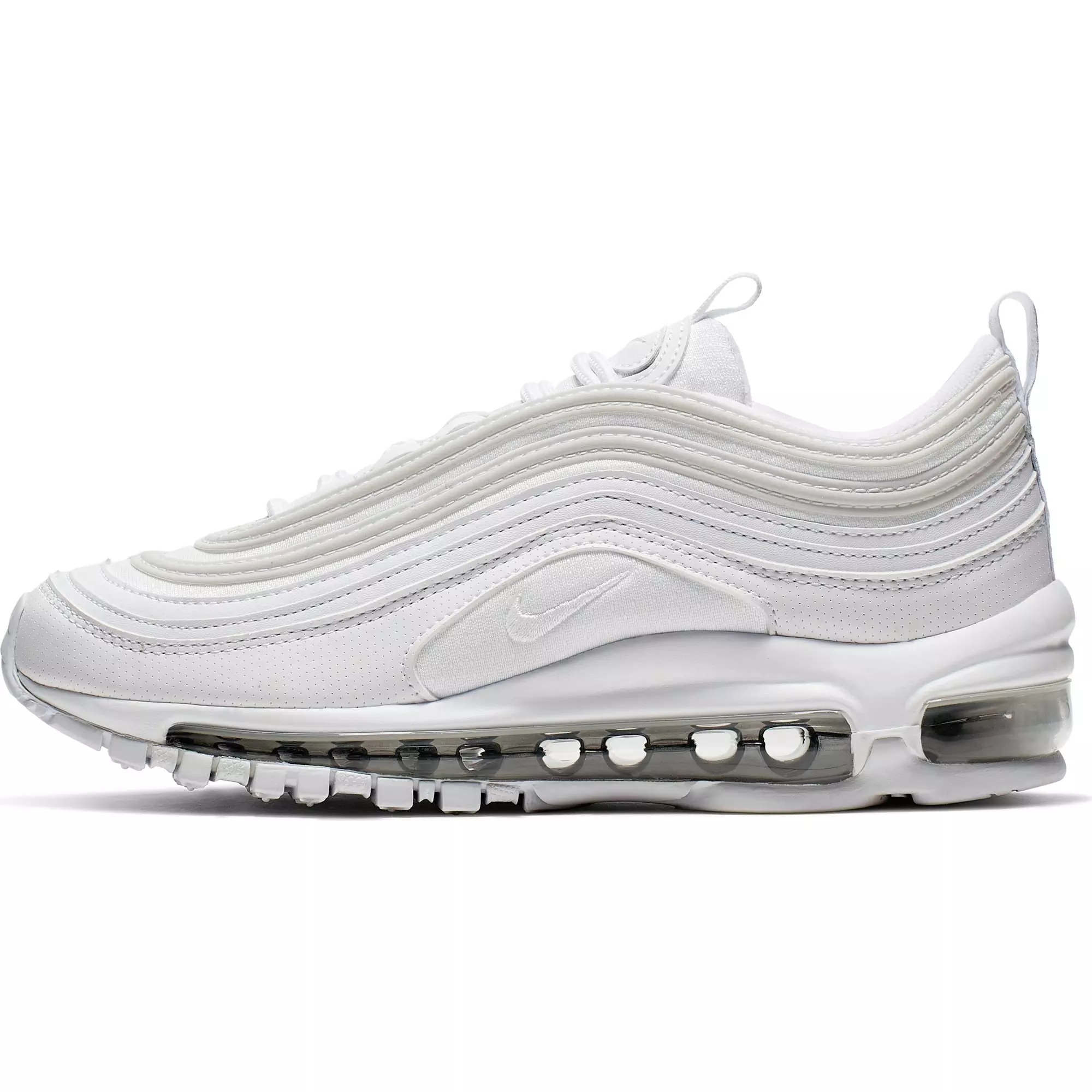 Nike Air Max 97 "White/Metallic Silver" Grade School Kids' Shoe - WHITE