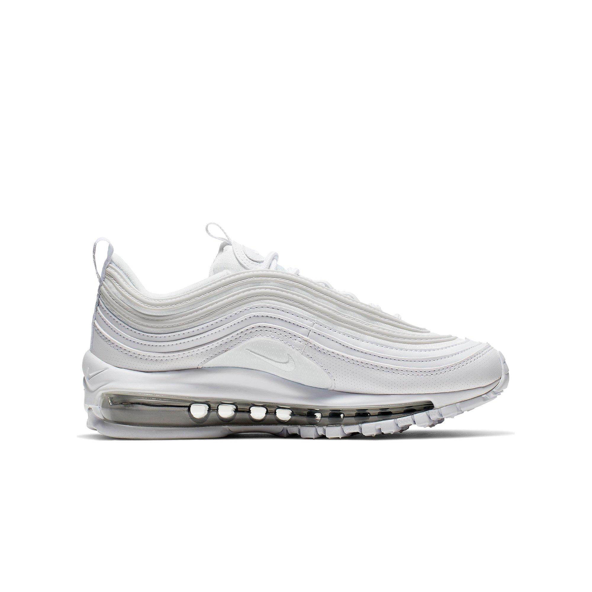 Nike Air Max 97 Grade School Kids' White/Metallic Silver Shoe