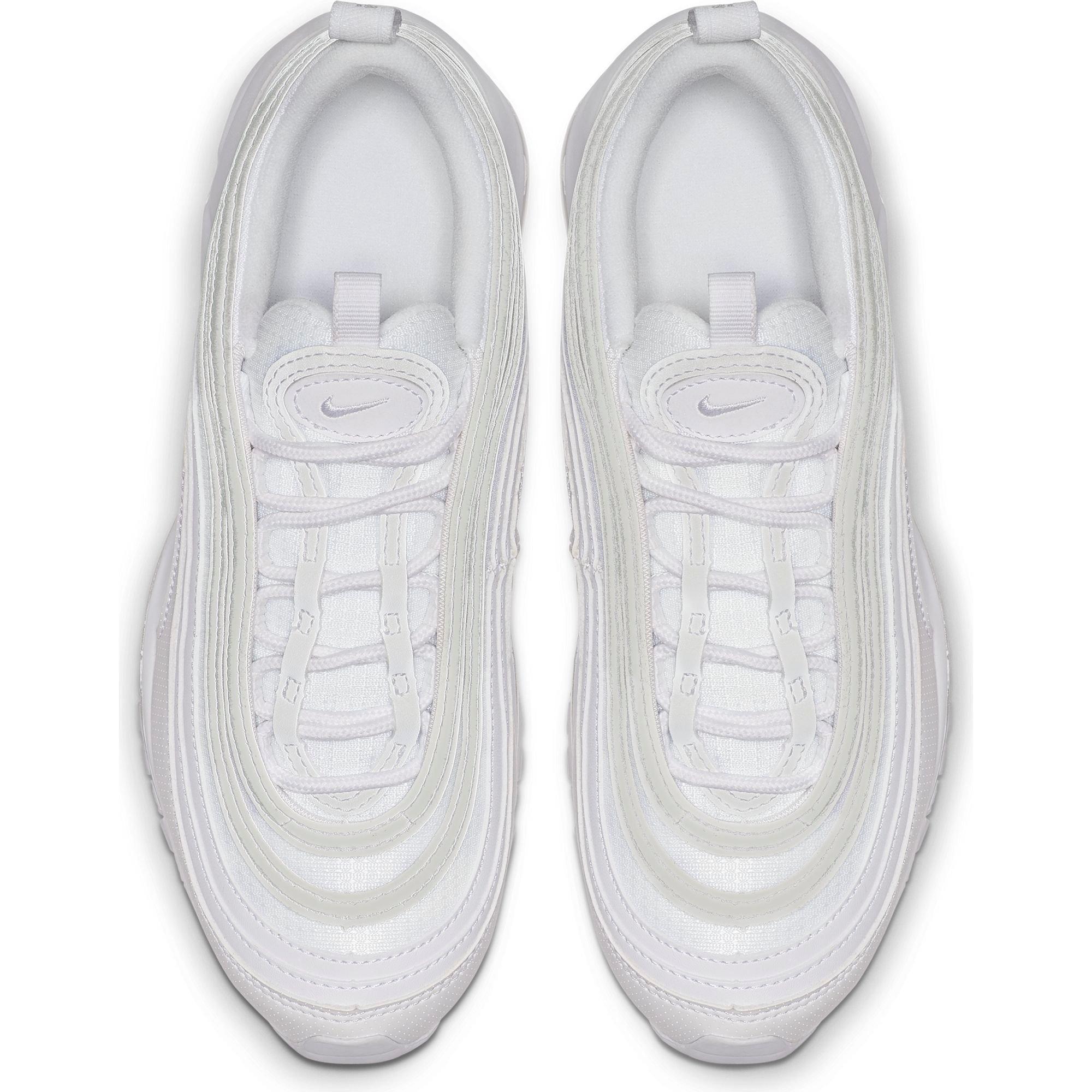 Nike Air Max 97 "White/Metallic Silver" Grade School Kids' Shoe - WHITE Thumbnail View 8