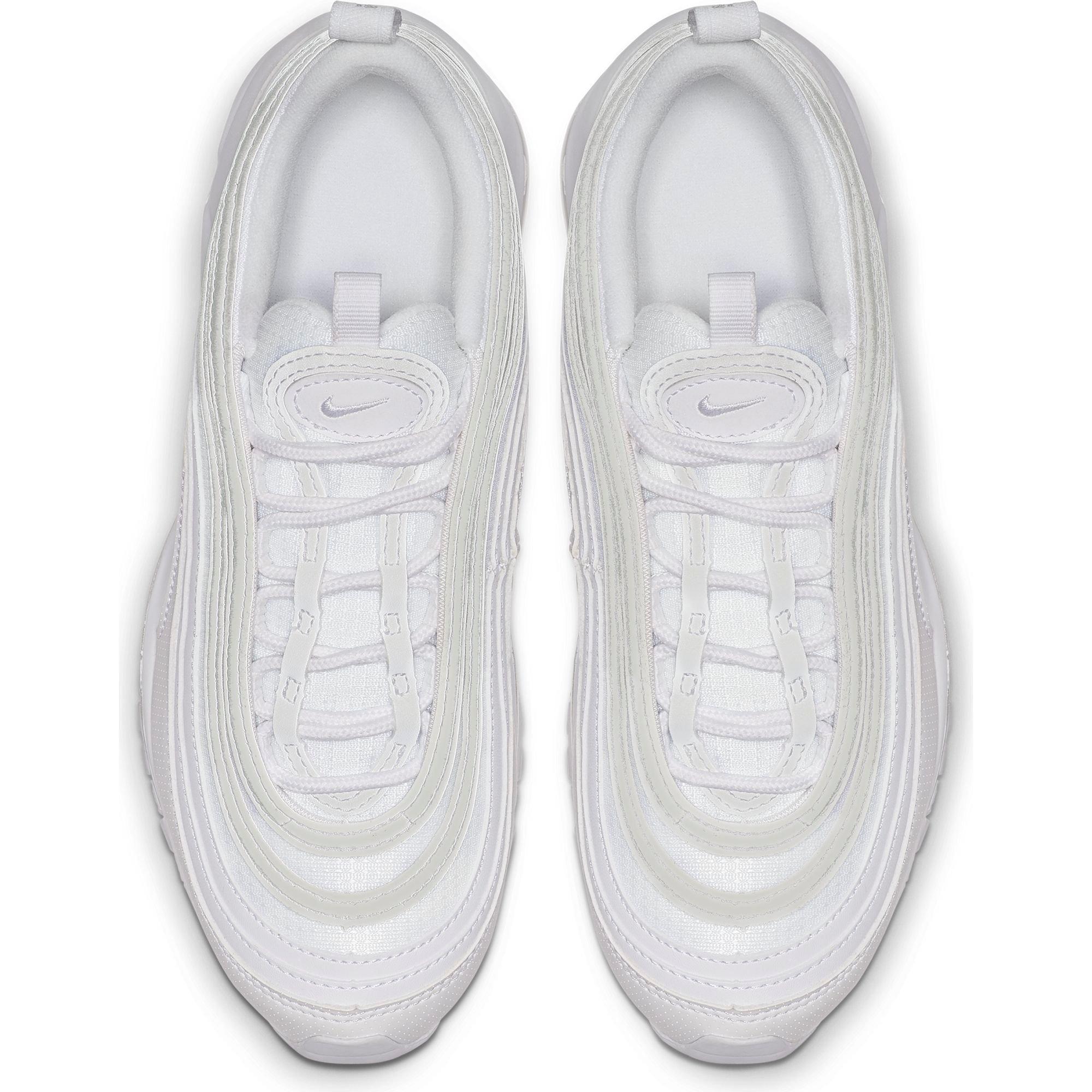 Nike Air Max 97 Grade School Kids' White/Metallic Silver Shoe