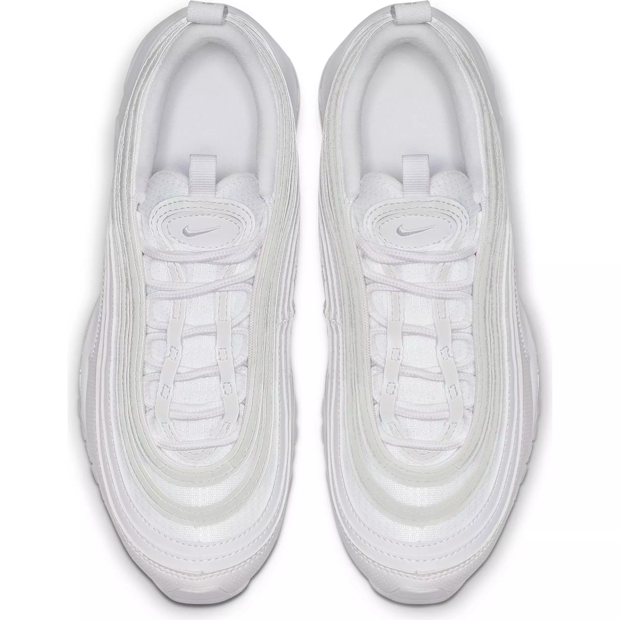 Nike Air Max 97 "White/Metallic Silver" Grade School Kids' Shoe - WHITE